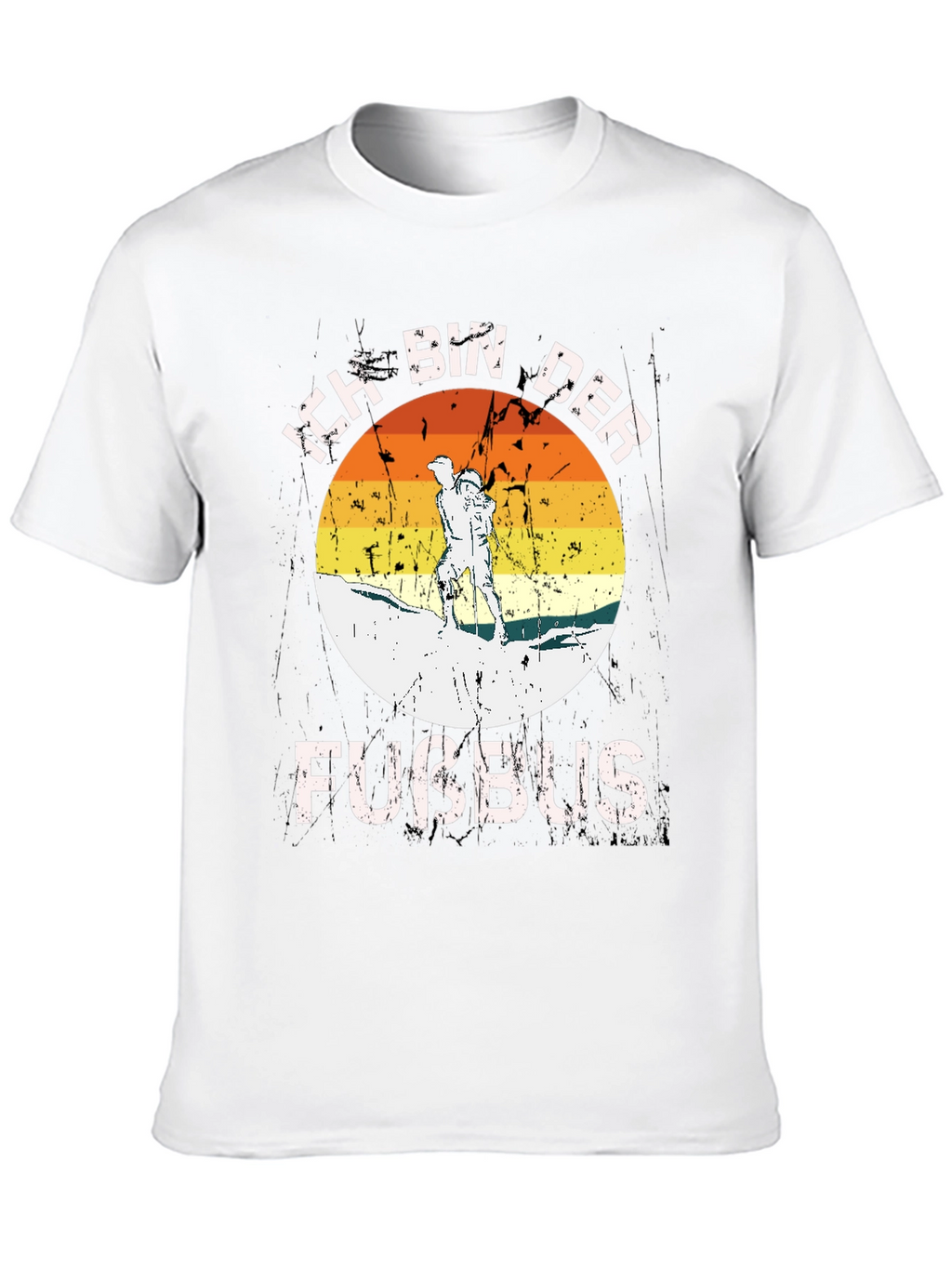 Ich Bin Der Fussbus Hiking T-Shirt - Black