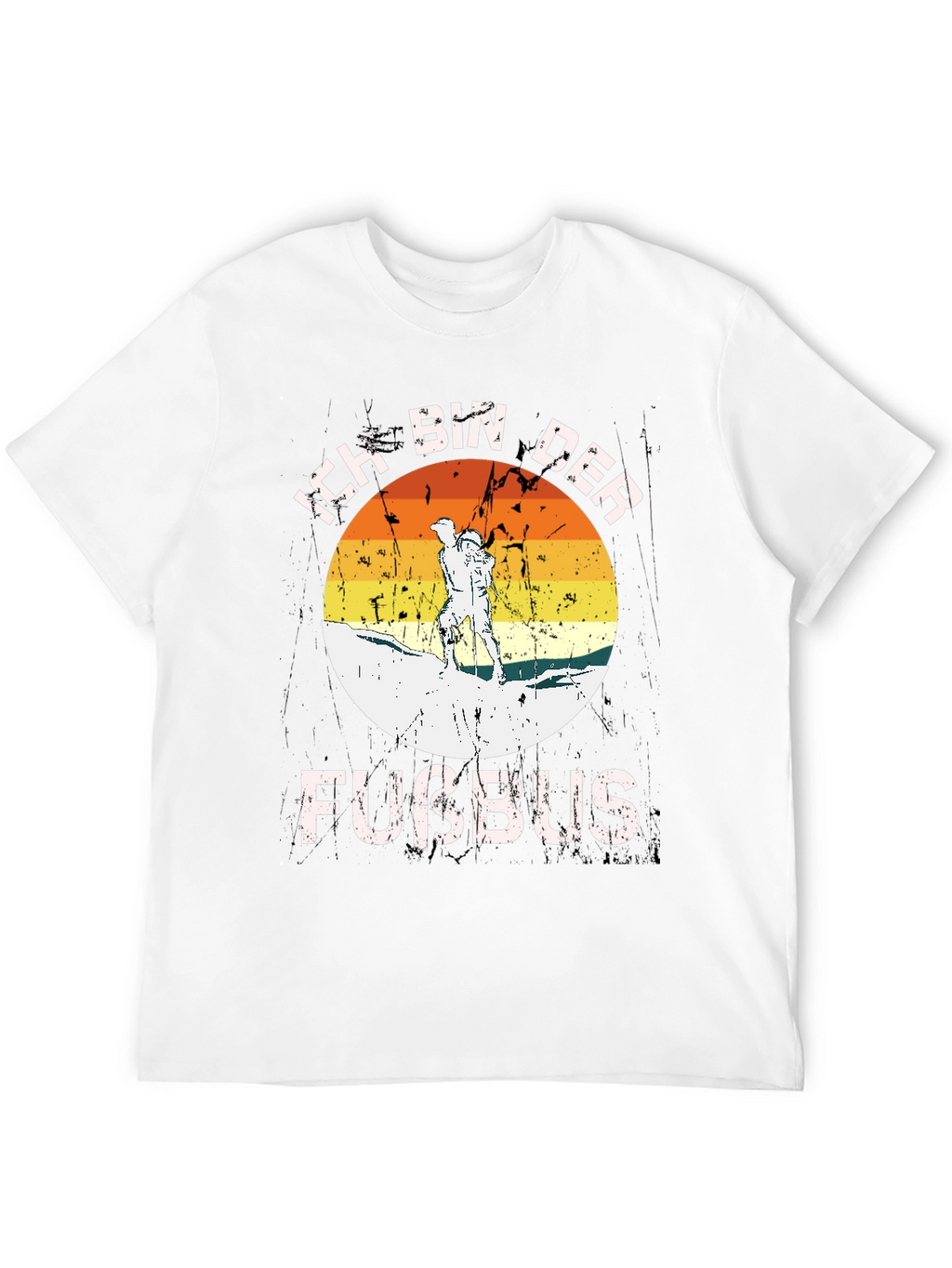 Ich Bin Der Fussbus Hiking T-Shirt - Black