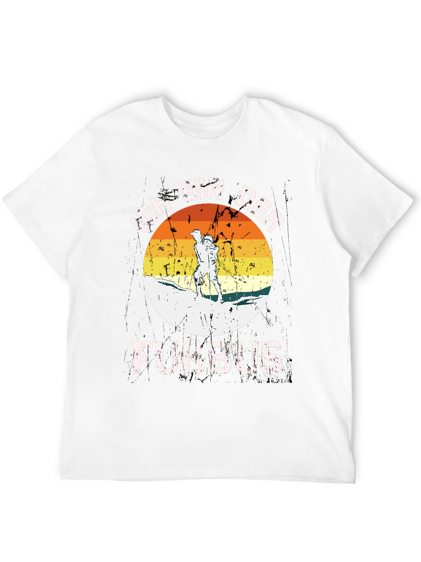 Ich Bin Der Fussbus Hiking T-Shirt - Black