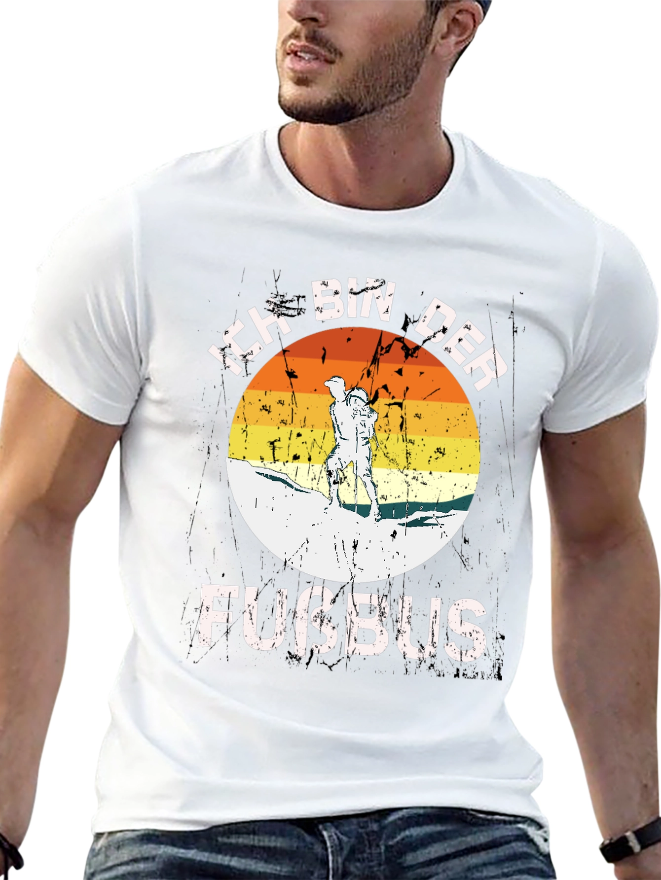 Ich Bin Der Fussbus Hiking T-Shirt - Black