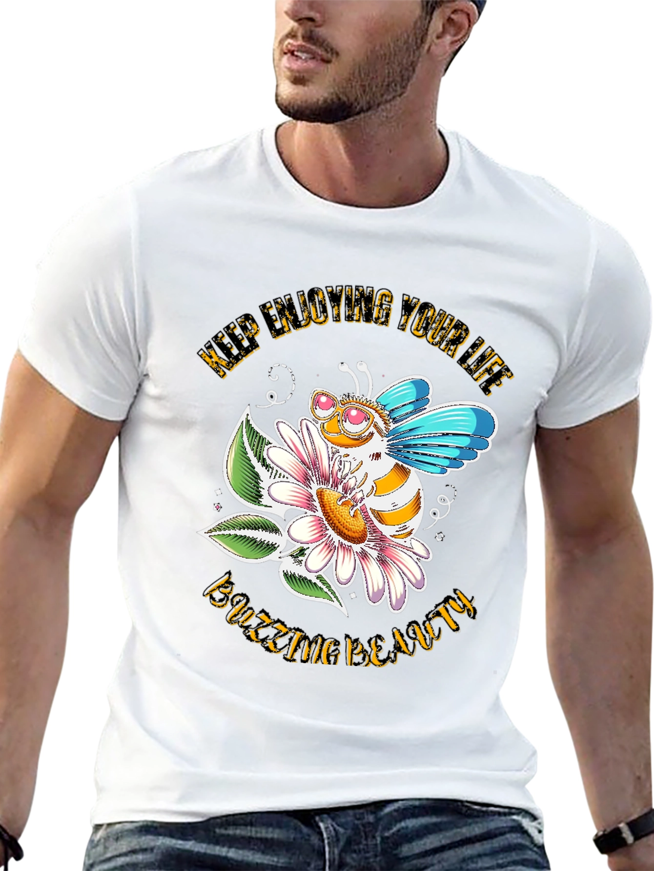 Buzzing Beauty Bee Graphic Tee