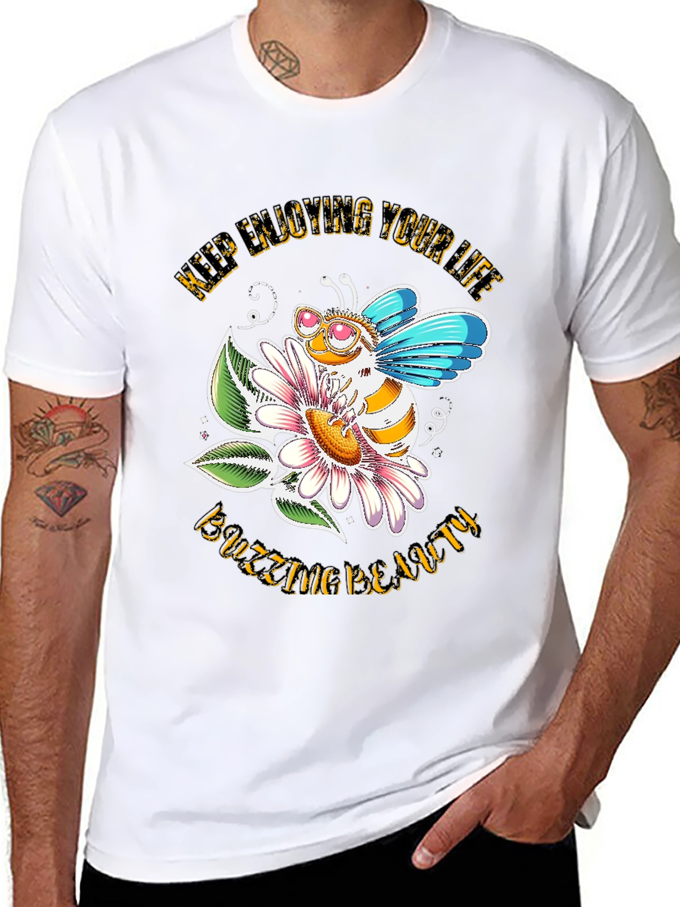 Buzzing Beauty Bee Graphic Tee