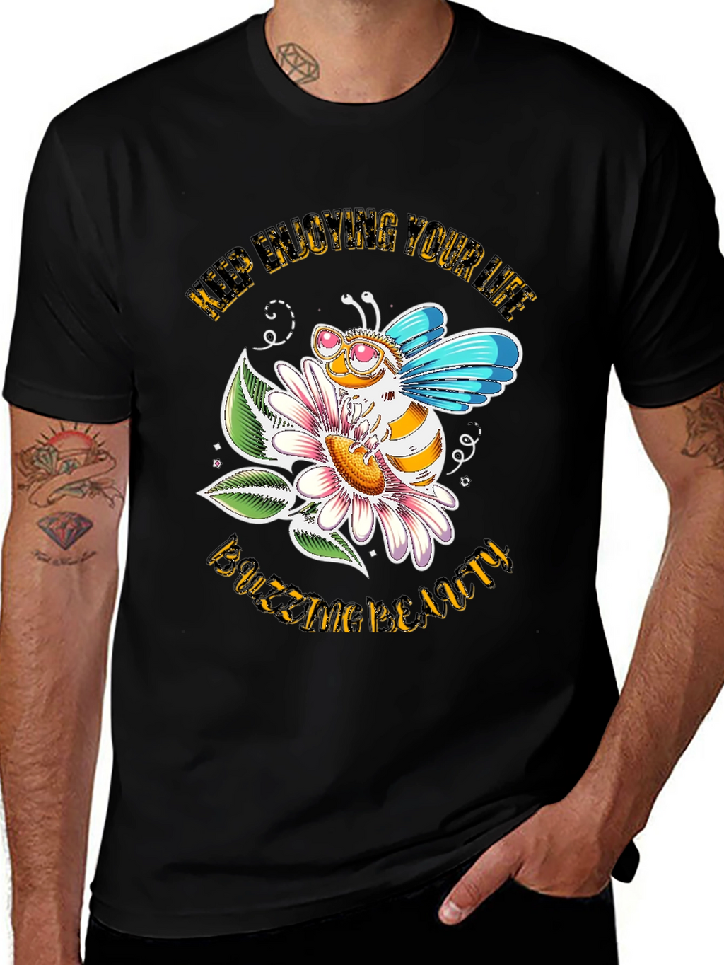Buzzing Beauty Bee Graphic Tee