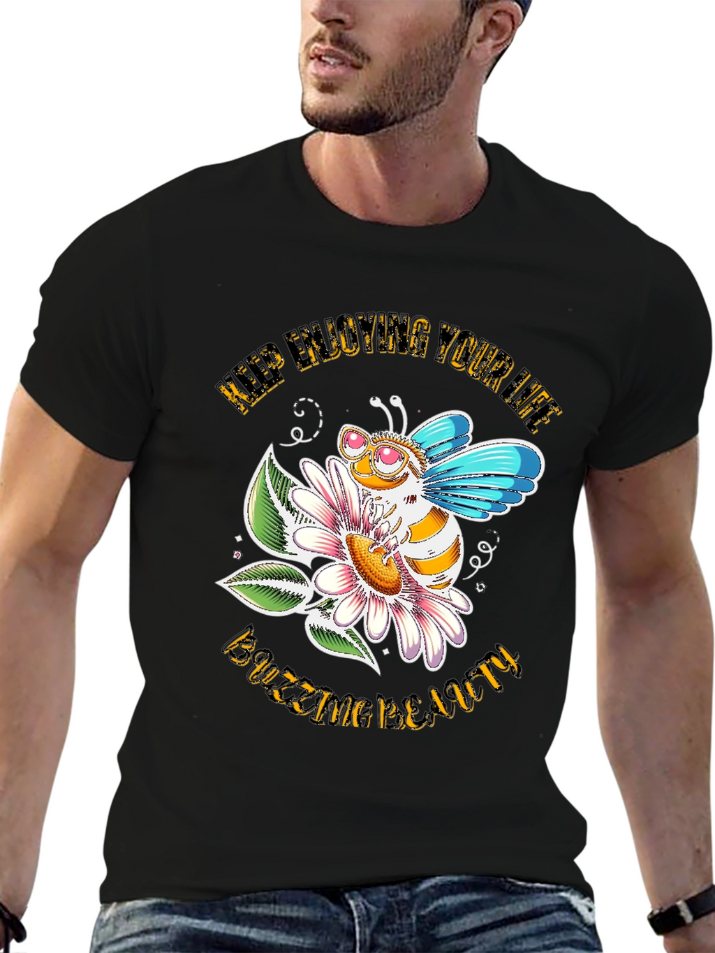 Buzzing Beauty Bee Graphic Tee