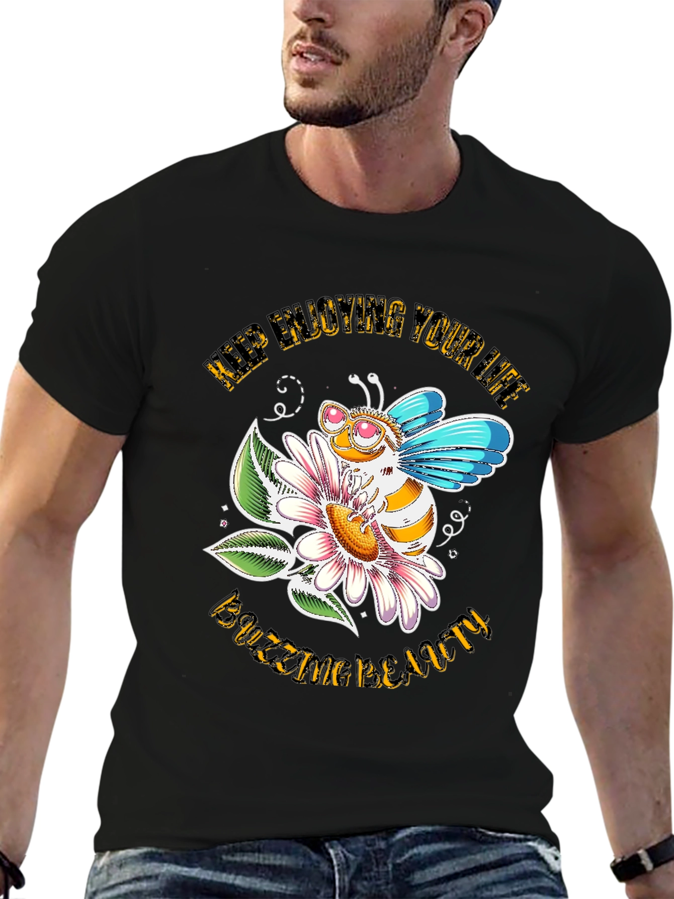 Buzzing Beauty Bee Graphic Tee