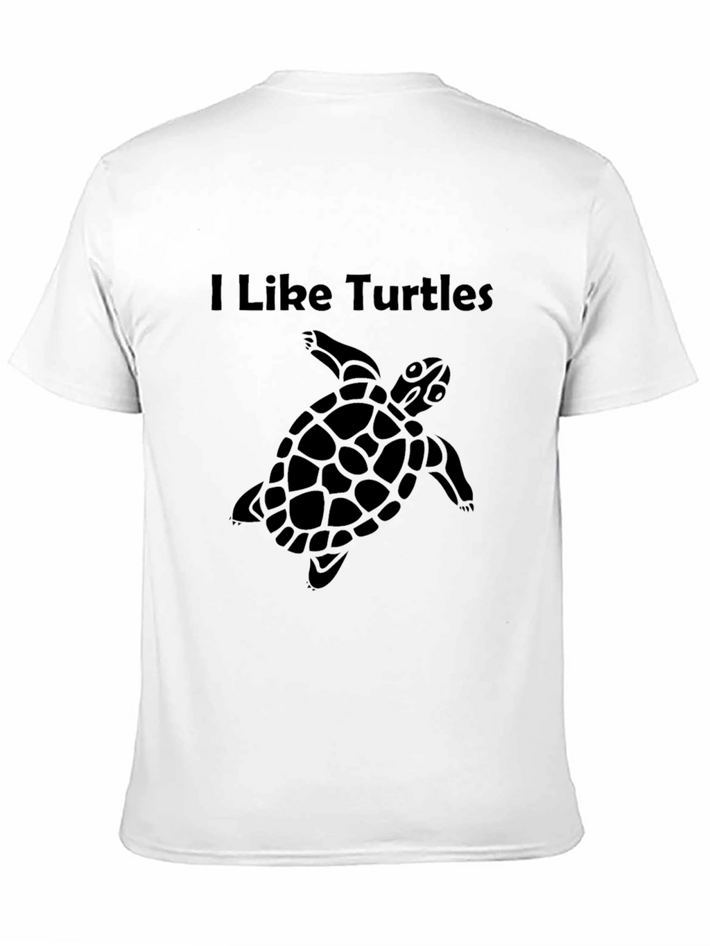 I Like Turtles Black Graphic Tee