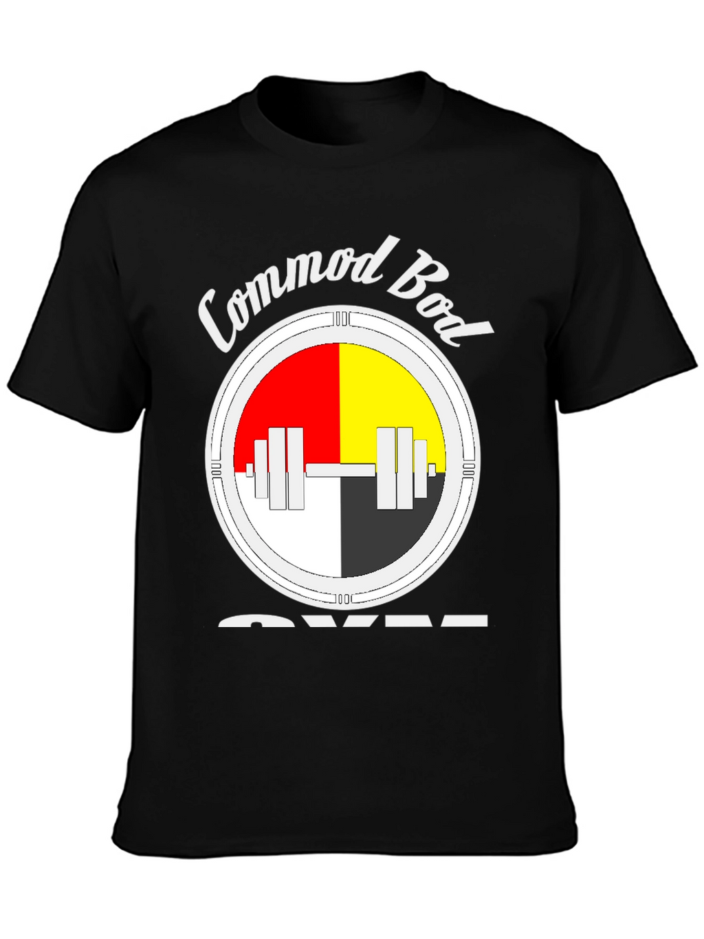 Commod Bod Gym Black T-Shirt