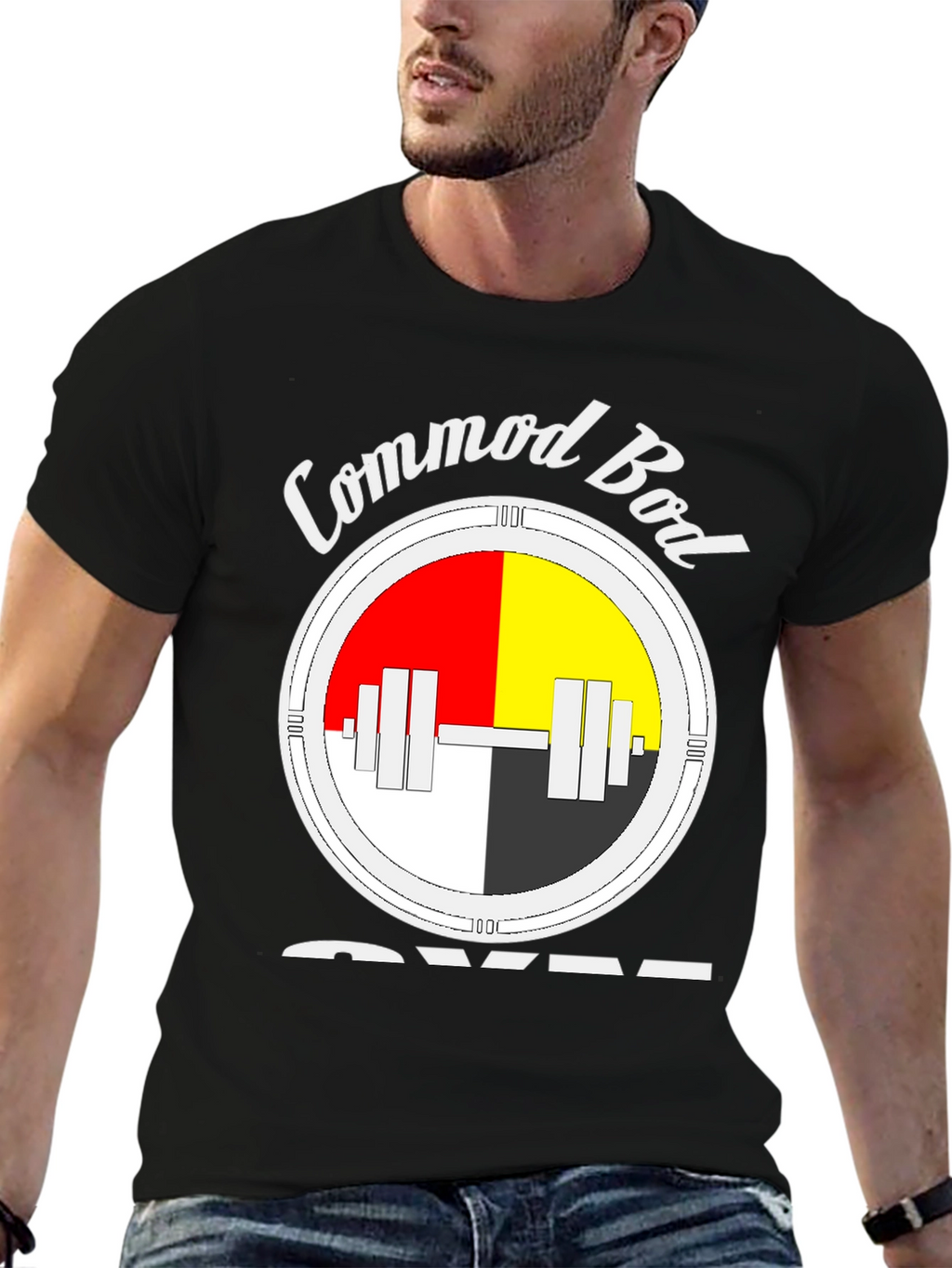 Commod Bod Gym Black T-Shirt