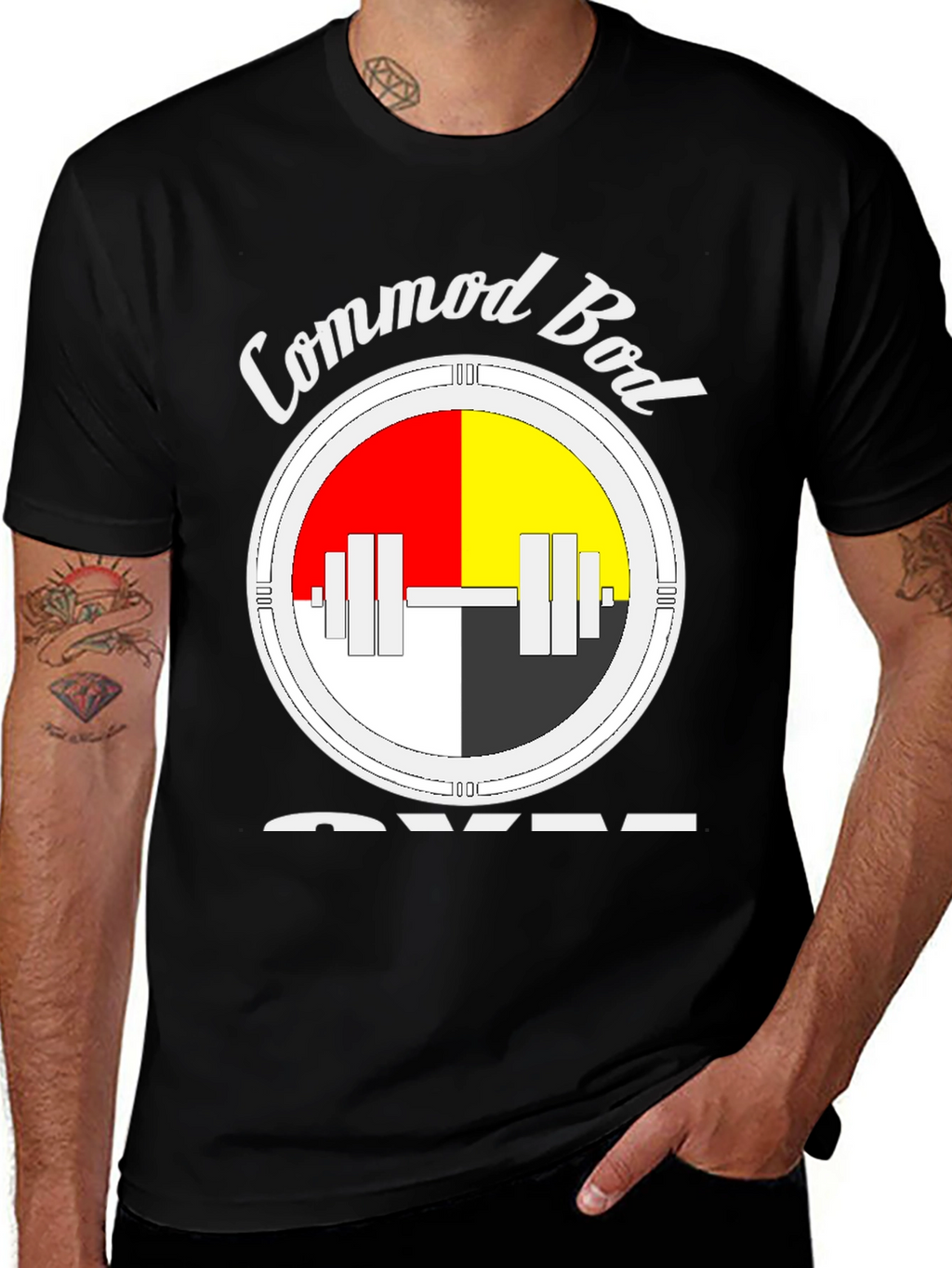 Commod Bod Gym Black T-Shirt