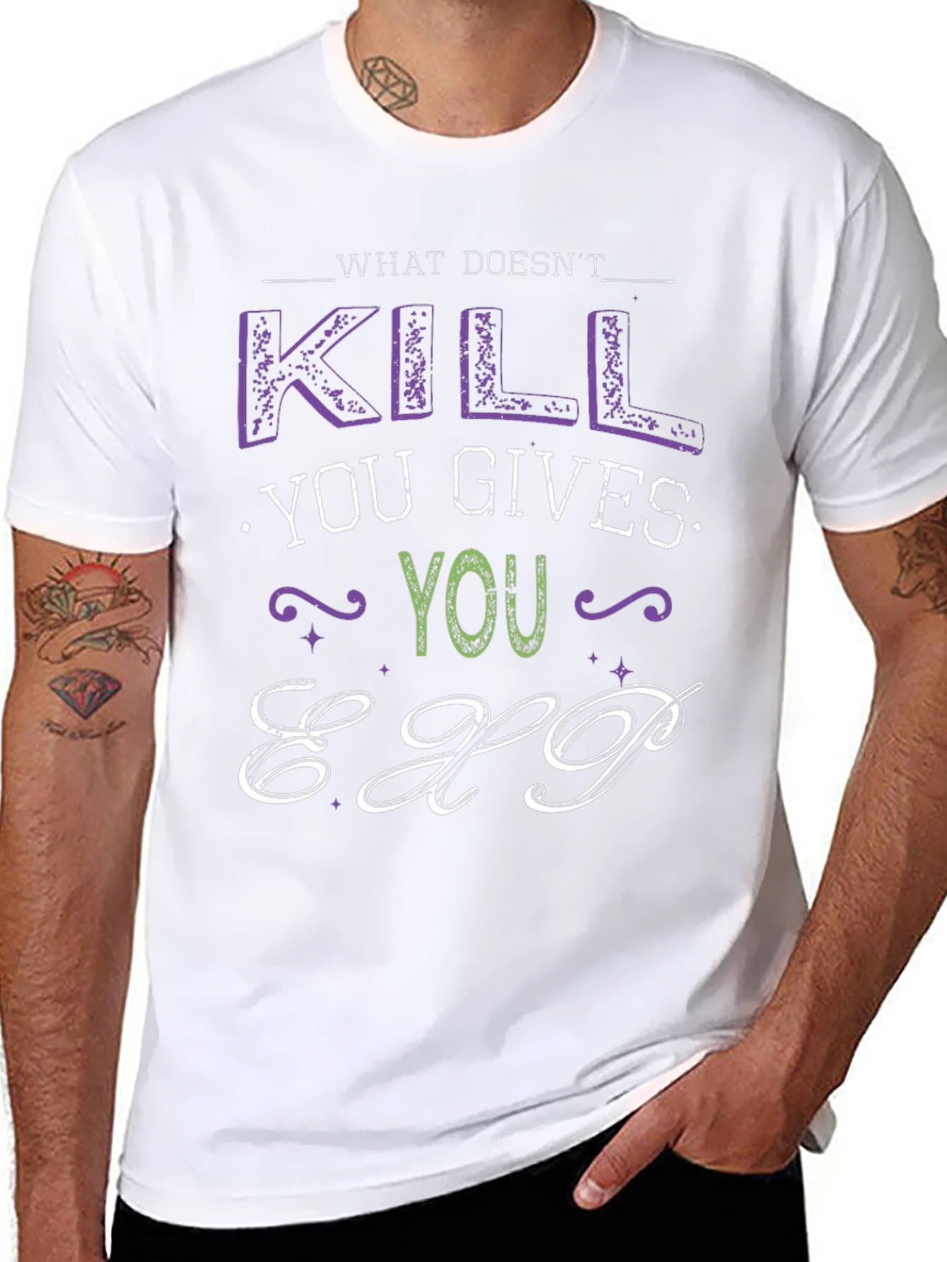 What Doesnt Kill You Gives You EXP T-Shirt