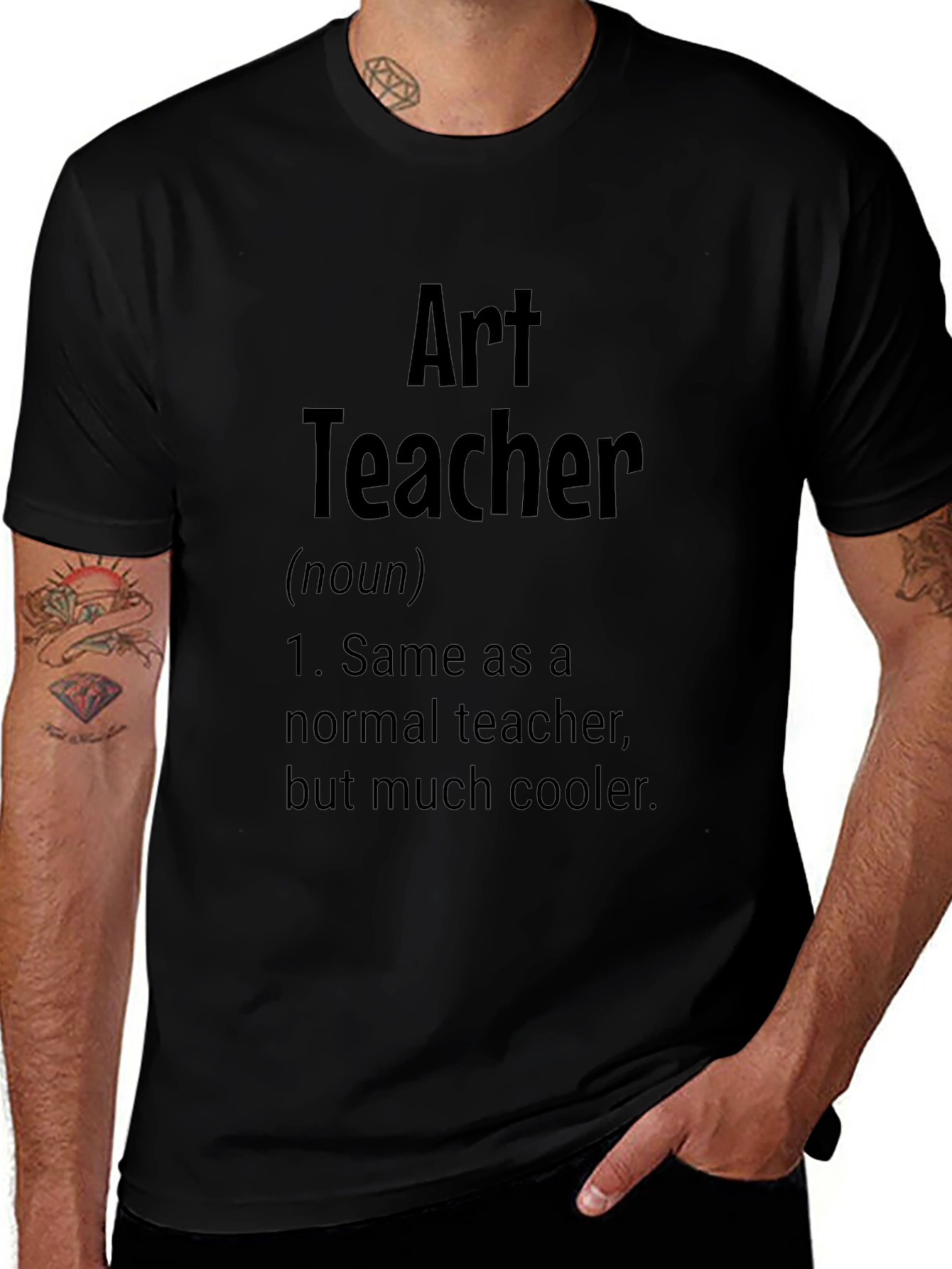 Art Teacher Definition Black T-Shirt - Cool Gift Idea