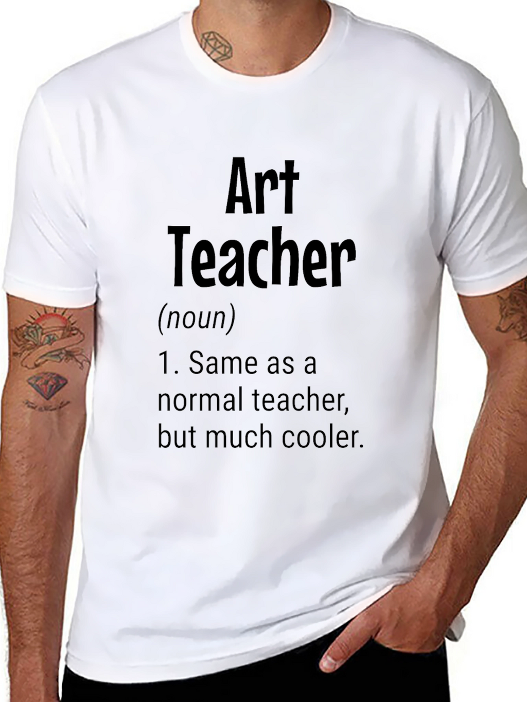 Art Teacher Definition Black T-Shirt - Cool Gift Idea