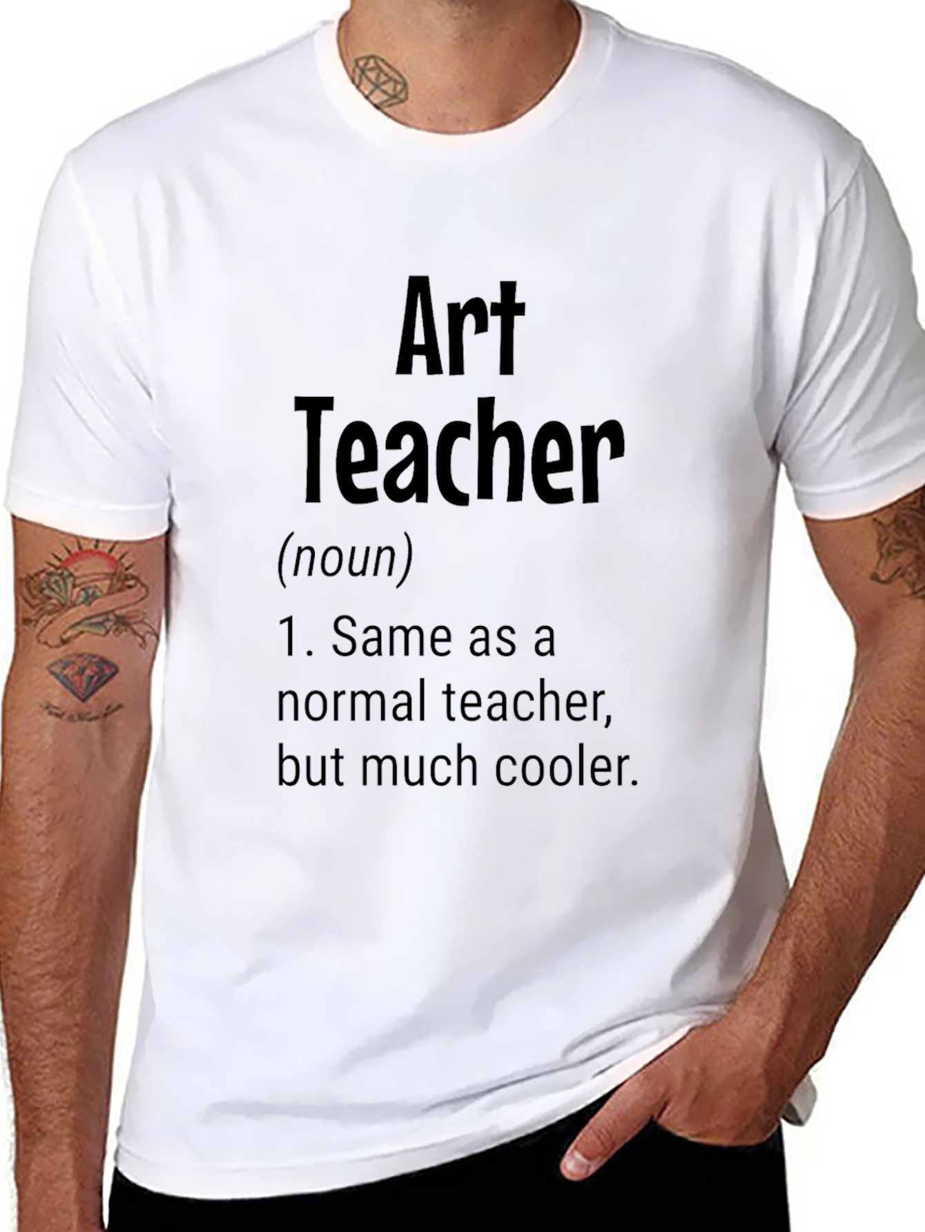 Art Teacher Definition Black T-Shirt - Cool Gift Idea