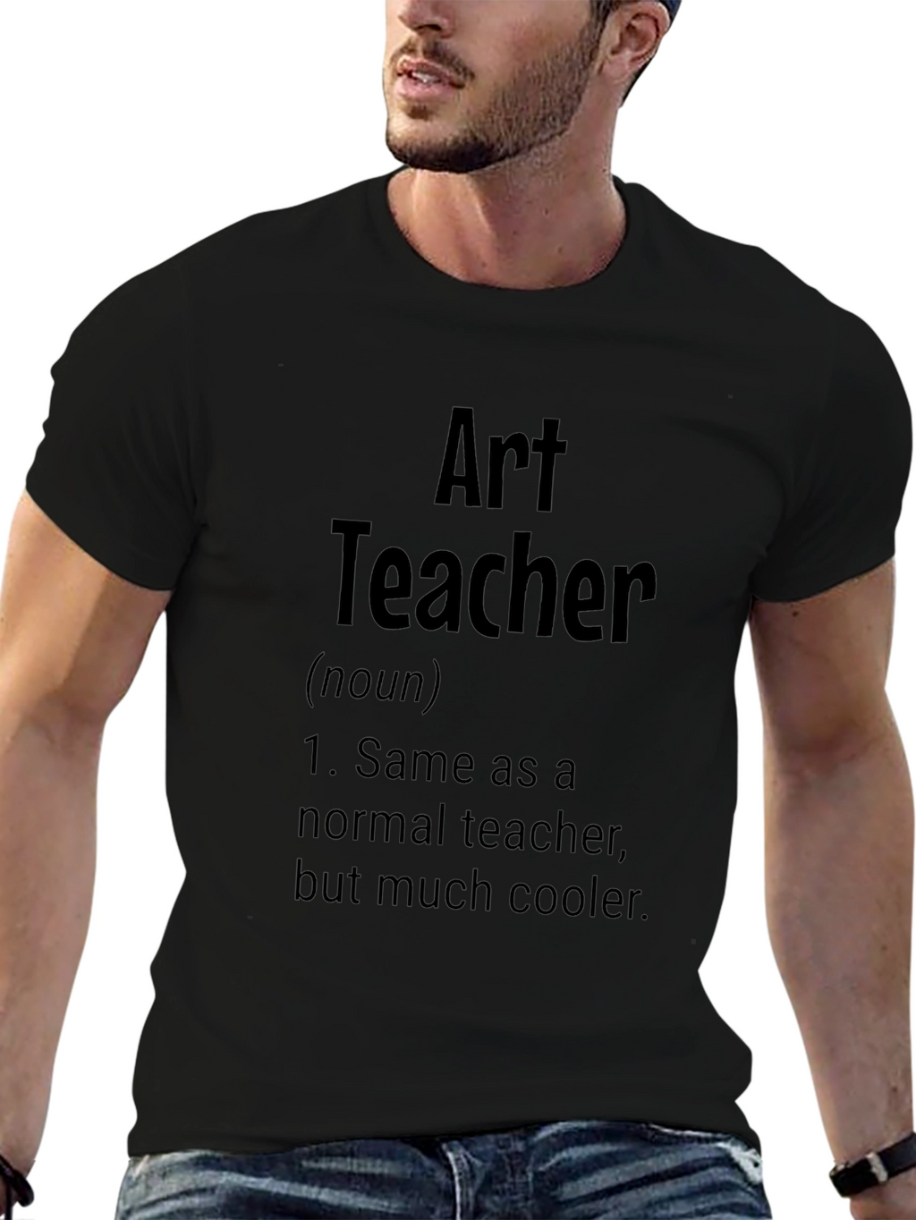 Art Teacher Definition Black T-Shirt - Cool Gift Idea
