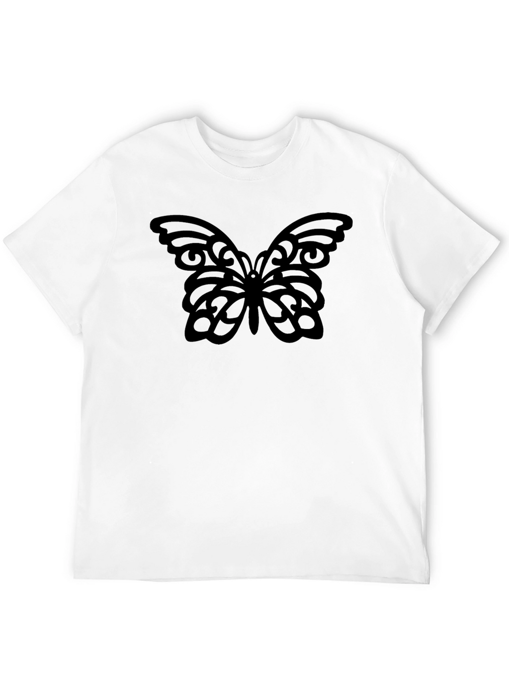 Black Butterfly Graphic Tee - Stylish Comfort