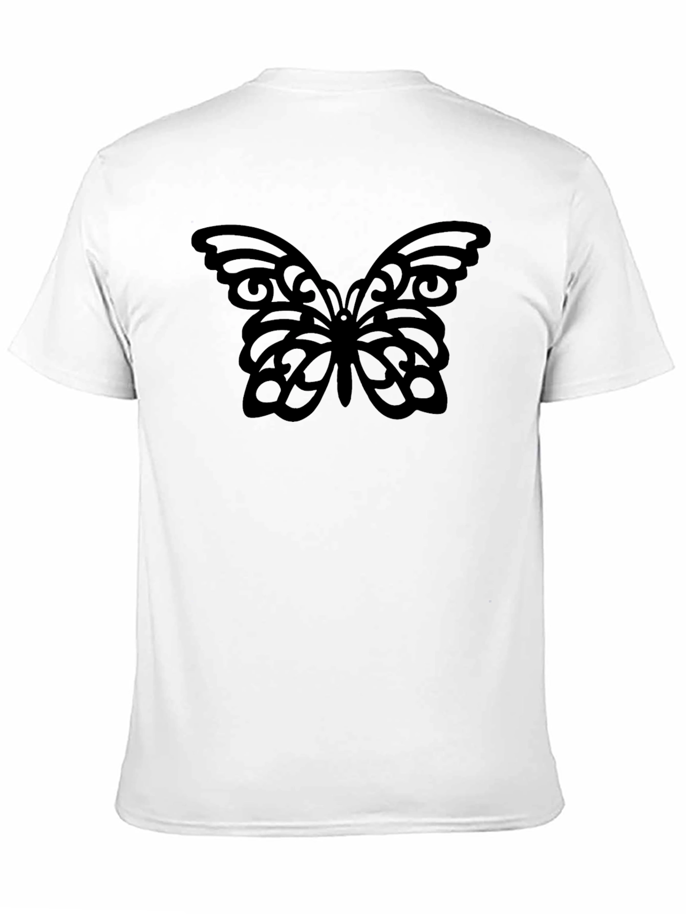 Black Butterfly Graphic Tee - Stylish Comfort