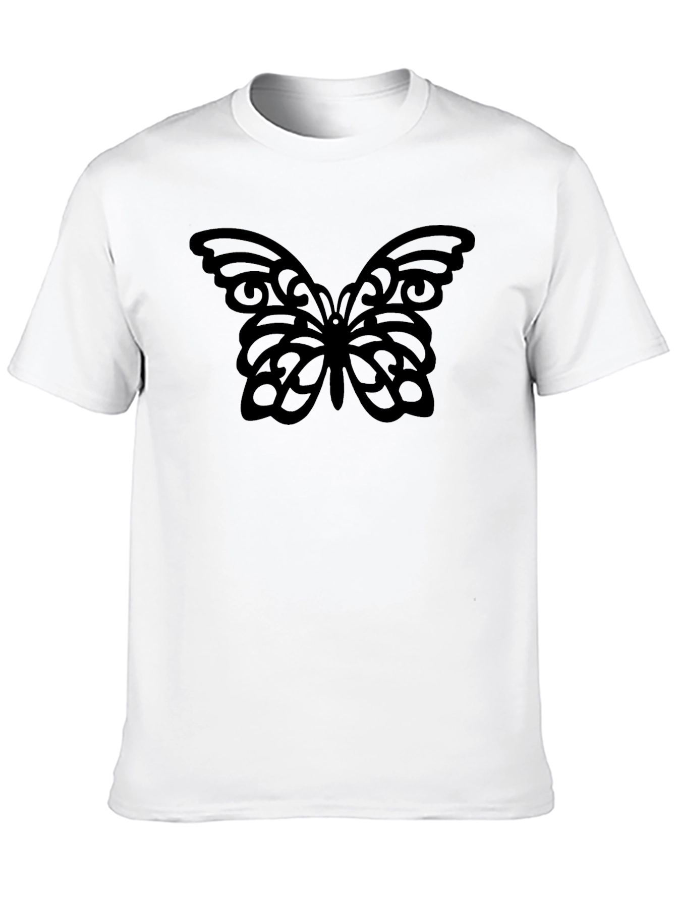 Black Butterfly Graphic Tee - Stylish Comfort