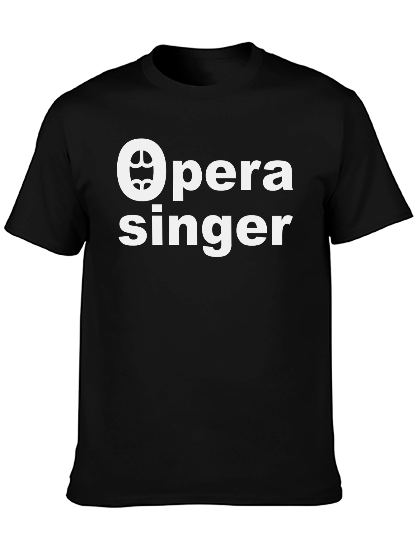 Opera Singer Graphic T-Shirt - Black Cotton Tee