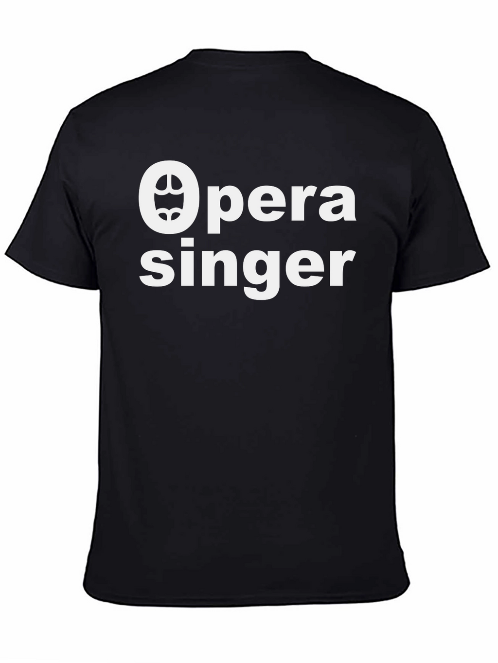 Opera Singer Graphic T-Shirt - Black Cotton Tee