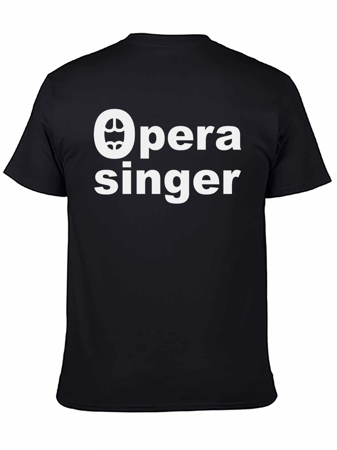 Opera Singer Graphic T-Shirt - Black Cotton Tee