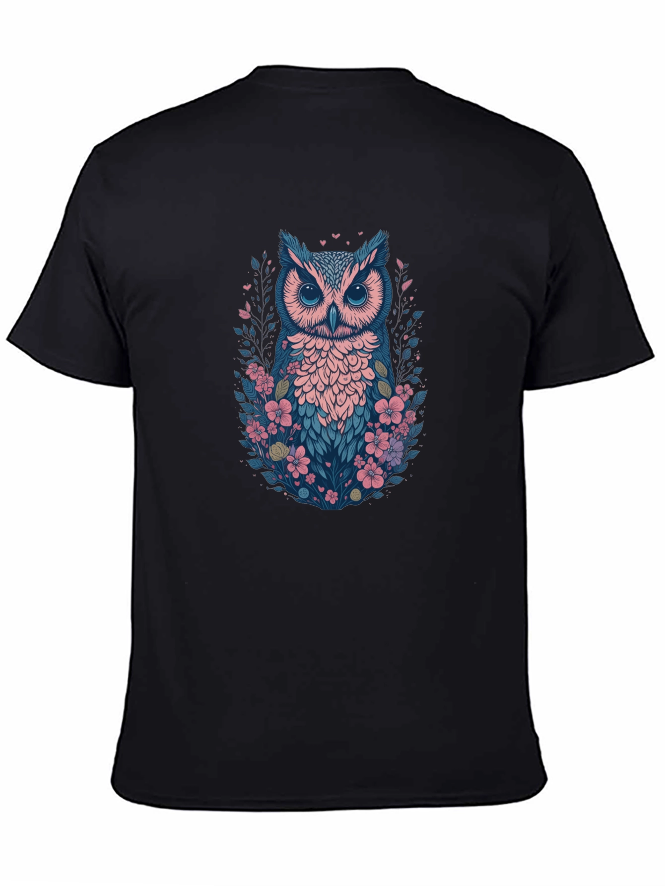 Floral Owl Graphic Tee - Stylish & Unique Design