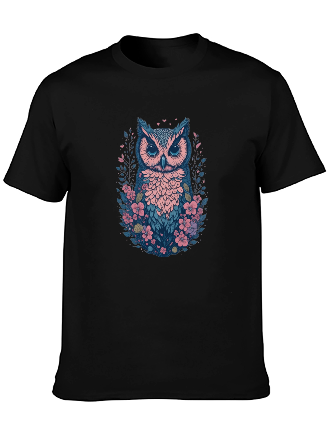 Floral Owl Graphic Tee - Stylish & Unique Design
