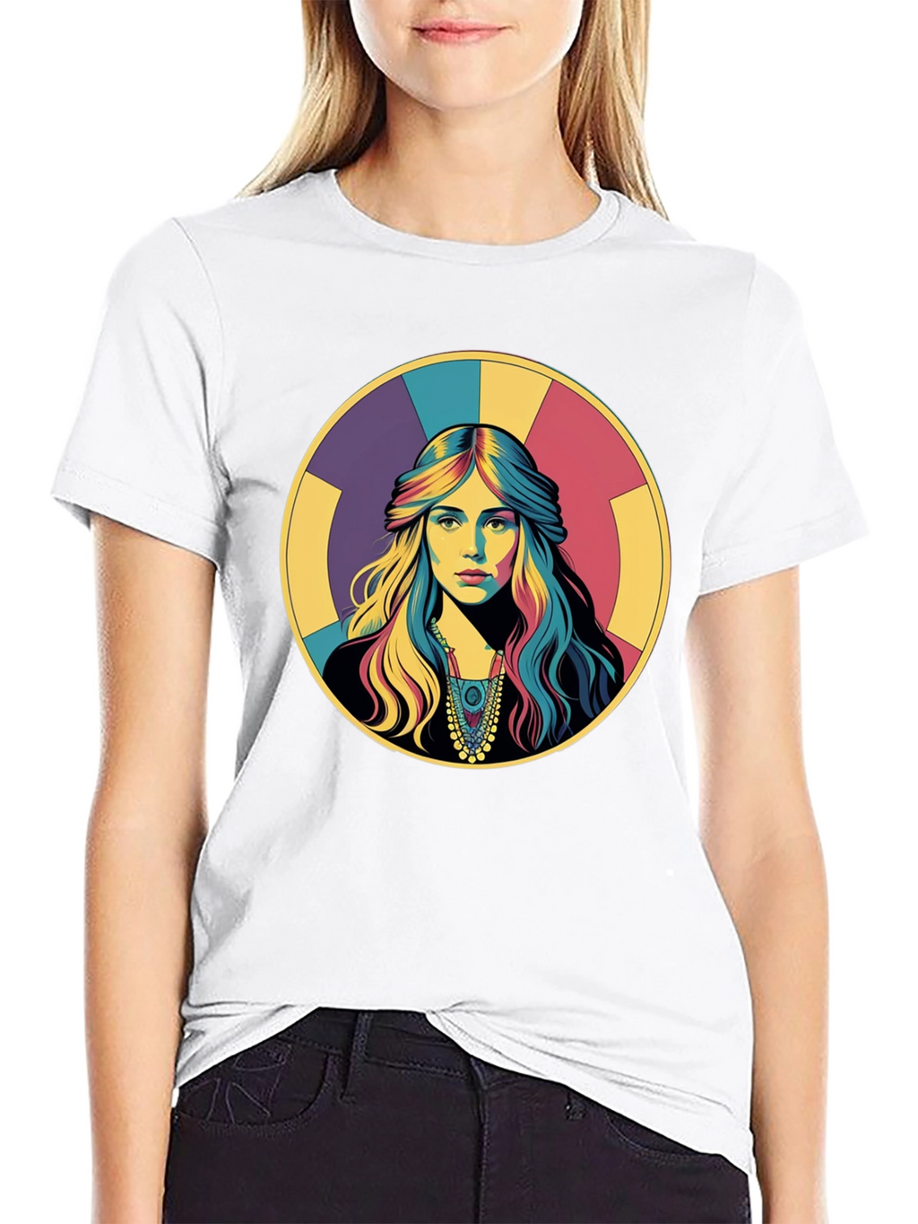 Retro Woman Portrait Graphic T-Shirt