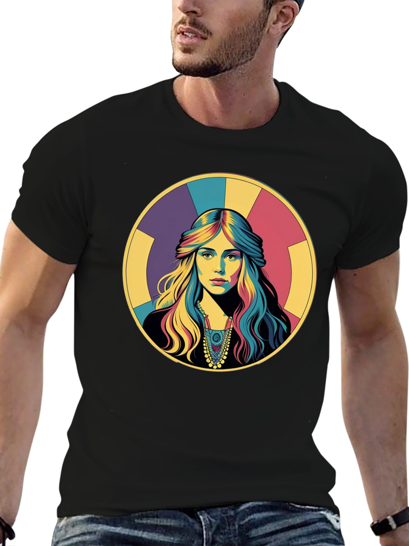 Retro Woman Portrait Graphic T-Shirt