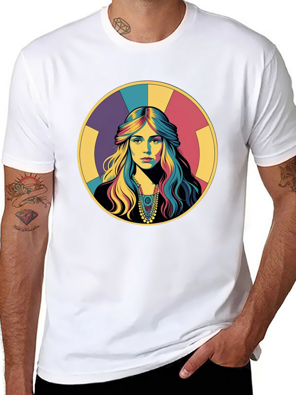 Retro Woman Portrait Graphic T-Shirt