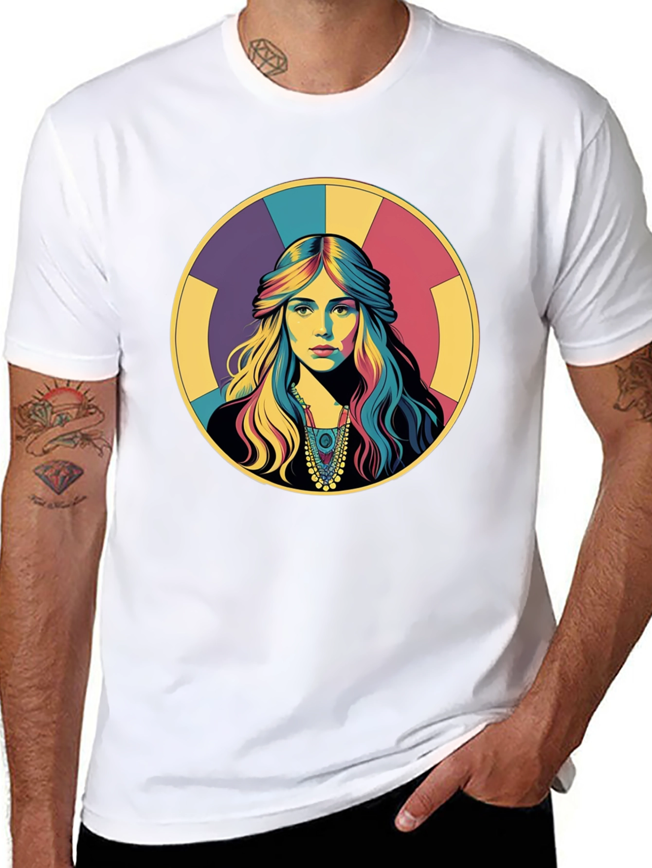 Retro Woman Portrait Graphic T-Shirt