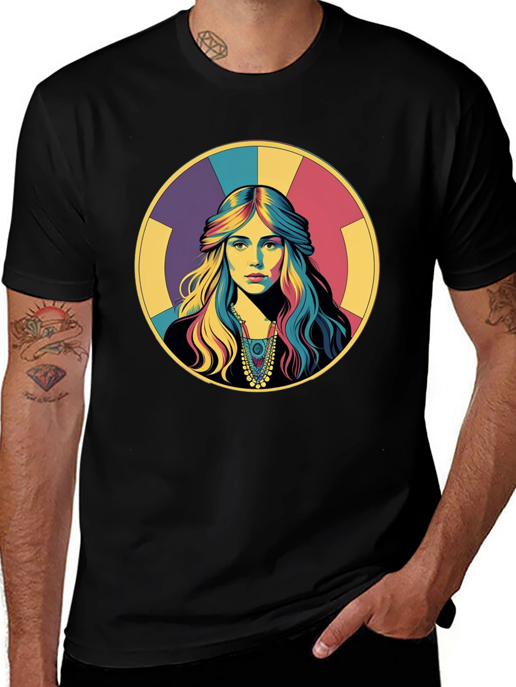 Retro Woman Portrait Graphic T-Shirt