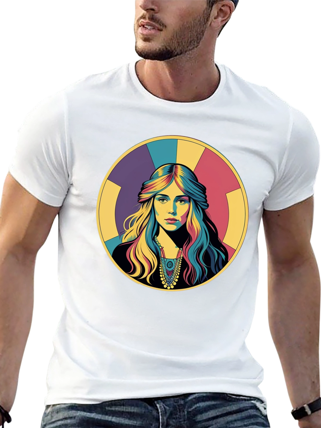 Retro Woman Portrait Graphic T-Shirt