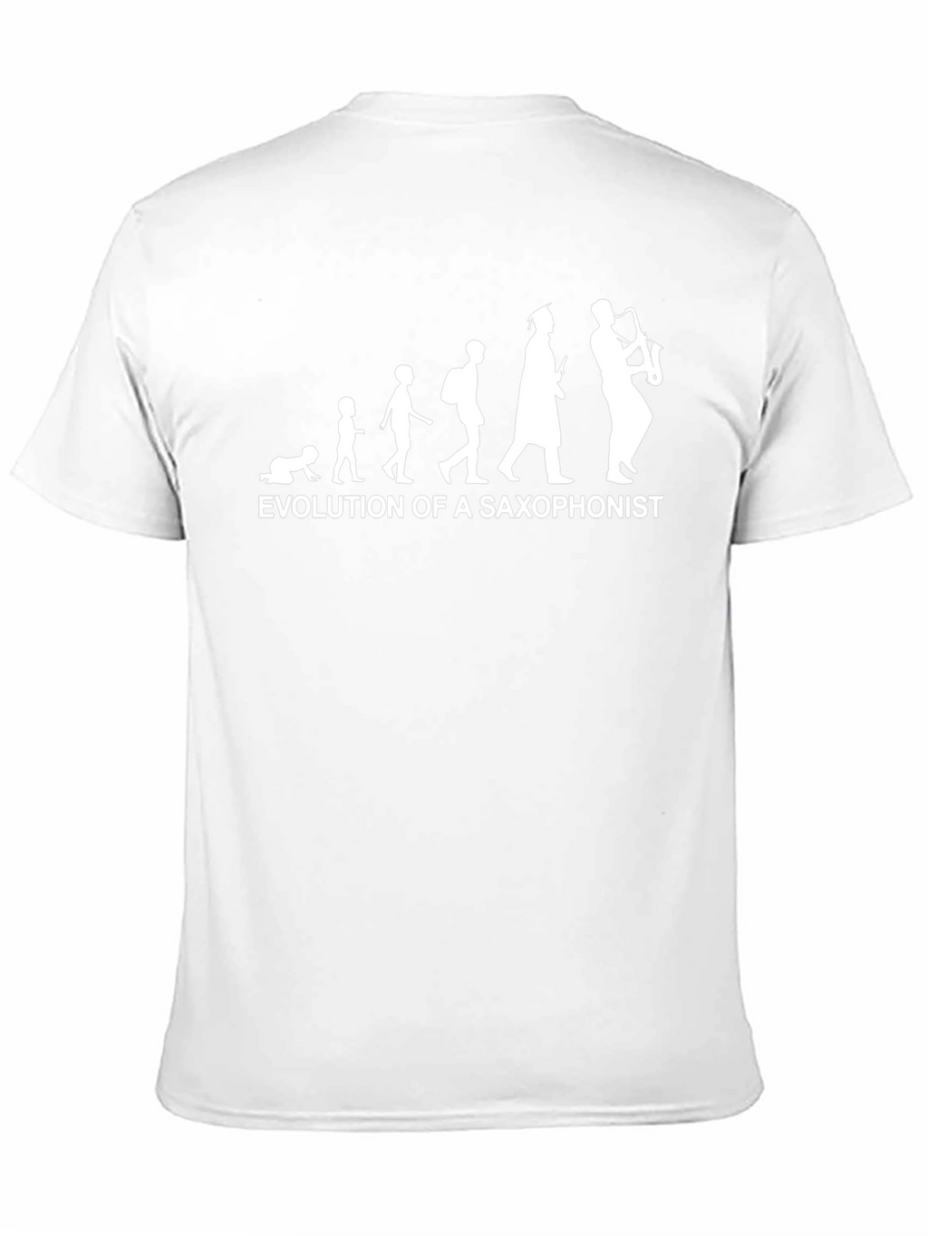 Evolution of Saxophonist Black Cotton T-Shirt