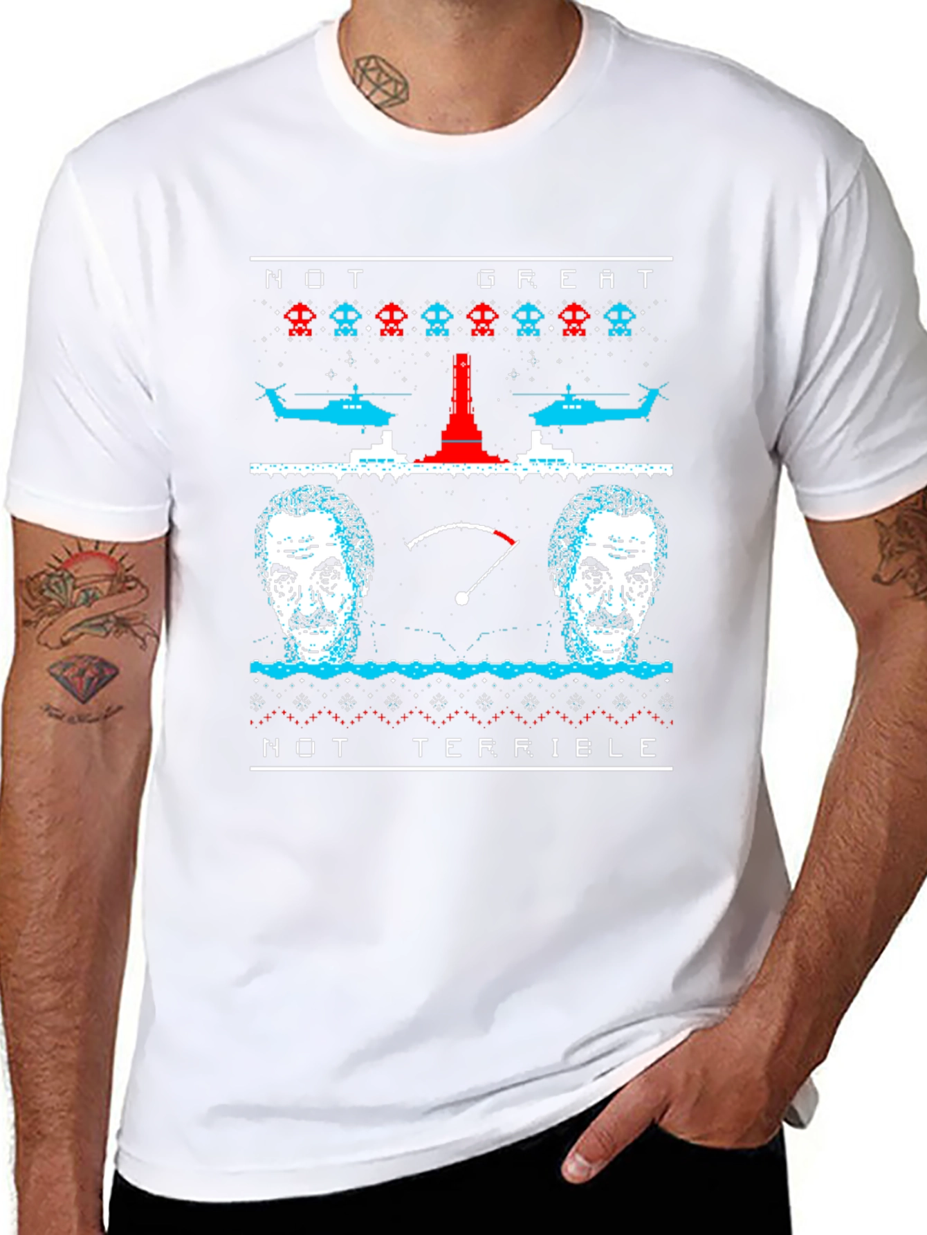 Not Great Not Terrible Ugly Christmas T-Shirt