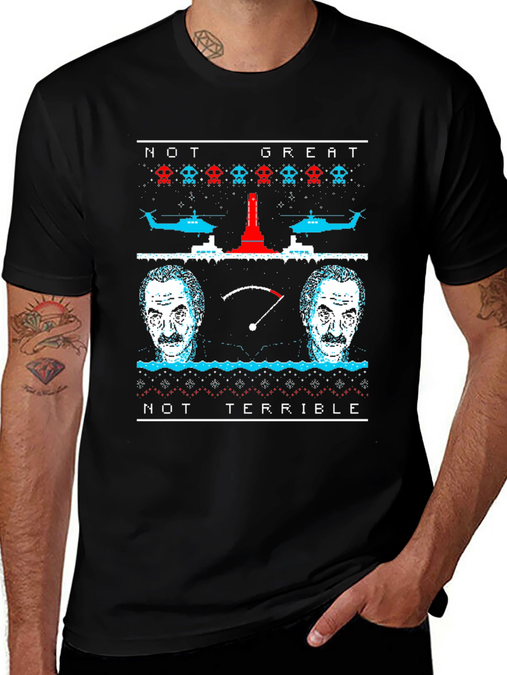 Not Great Not Terrible Ugly Christmas T-Shirt