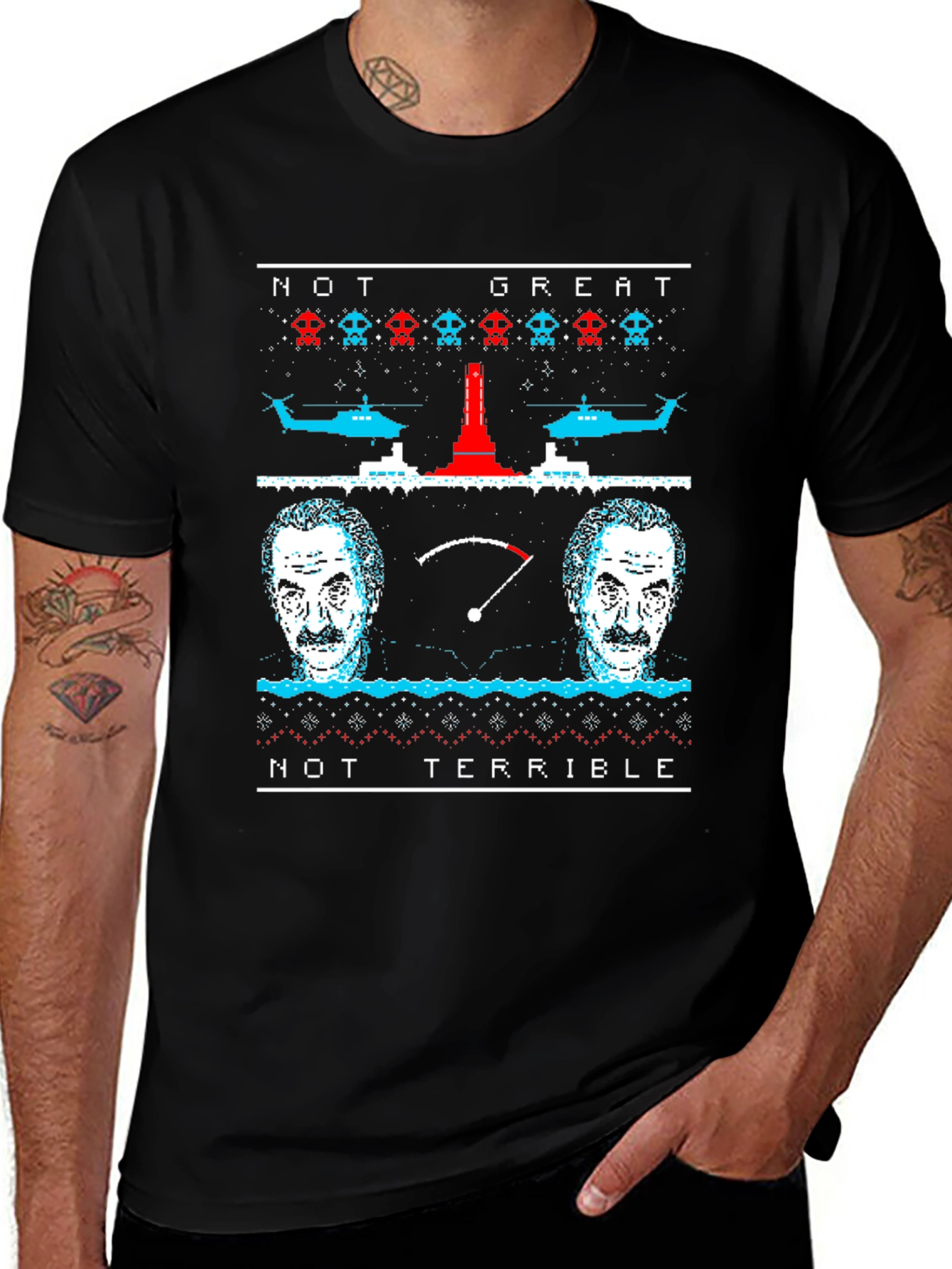 Not Great Not Terrible Ugly Christmas T-Shirt
