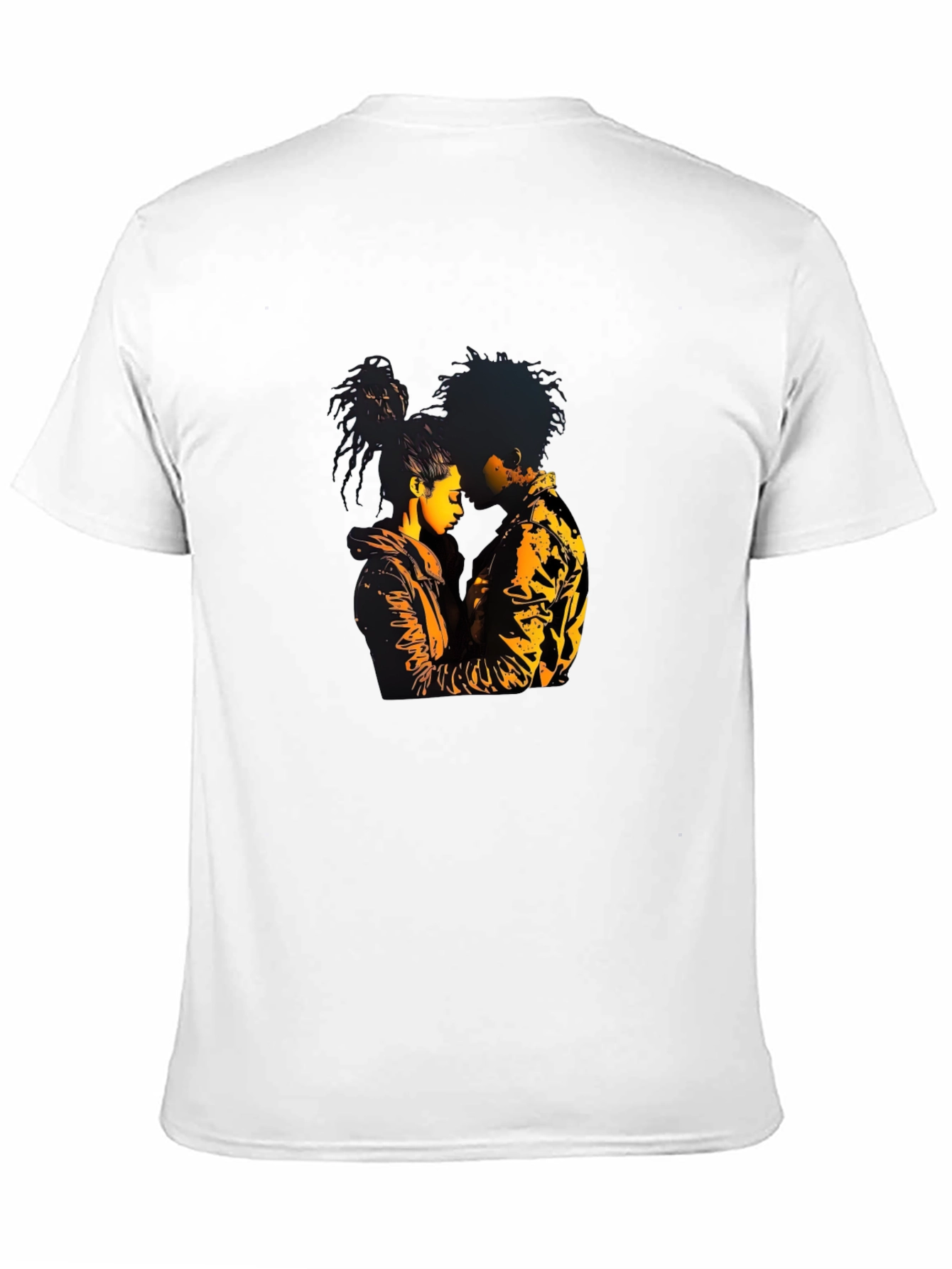 Couple Graphic Black T-Shirt