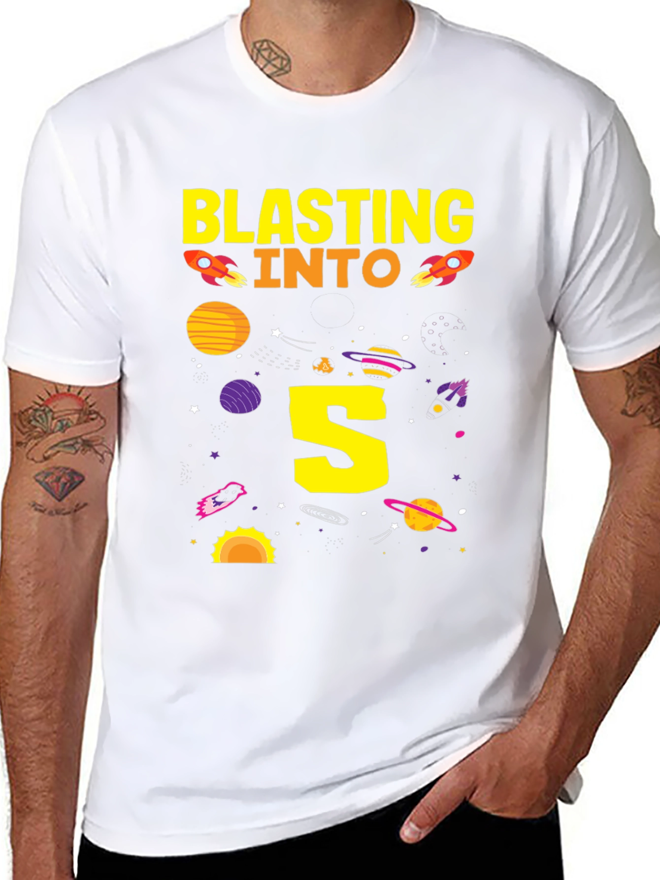 Blasting into 5th Birthday T-Shirt