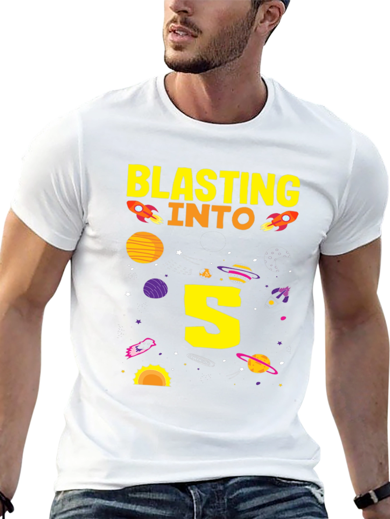 Blasting into 5th Birthday T-Shirt