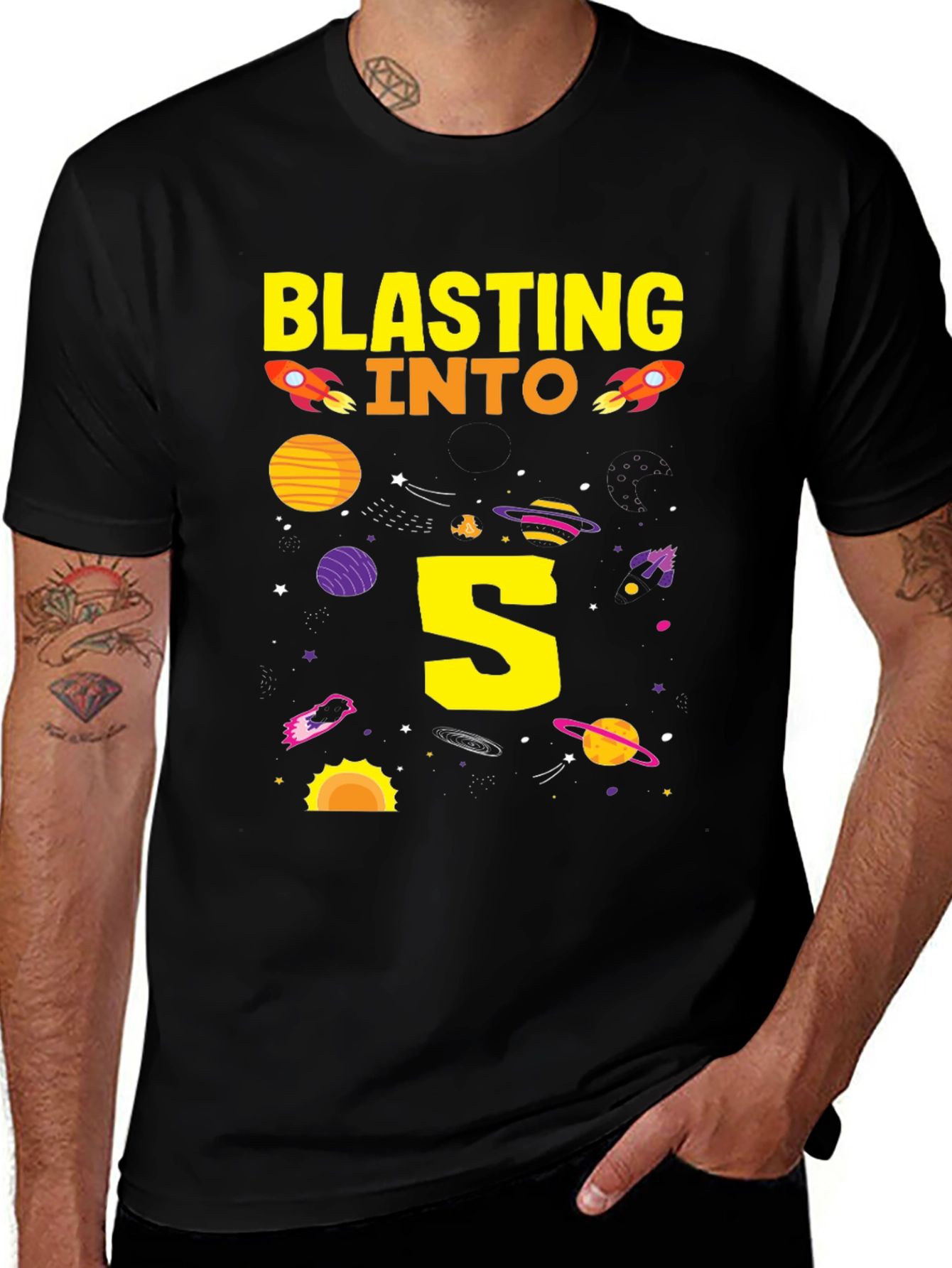Blasting into 5th Birthday T-Shirt