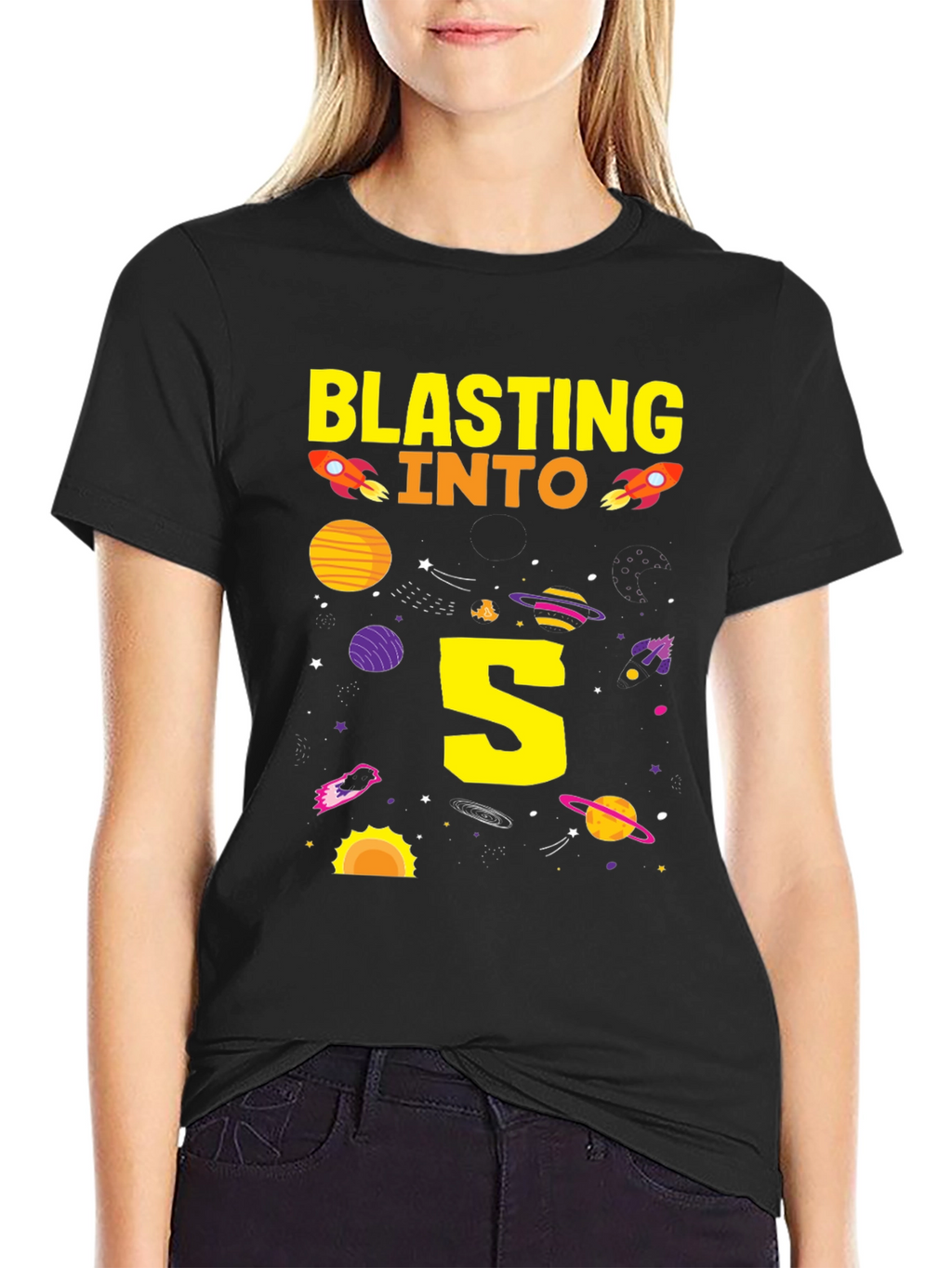 Blasting into 5th Birthday T-Shirt