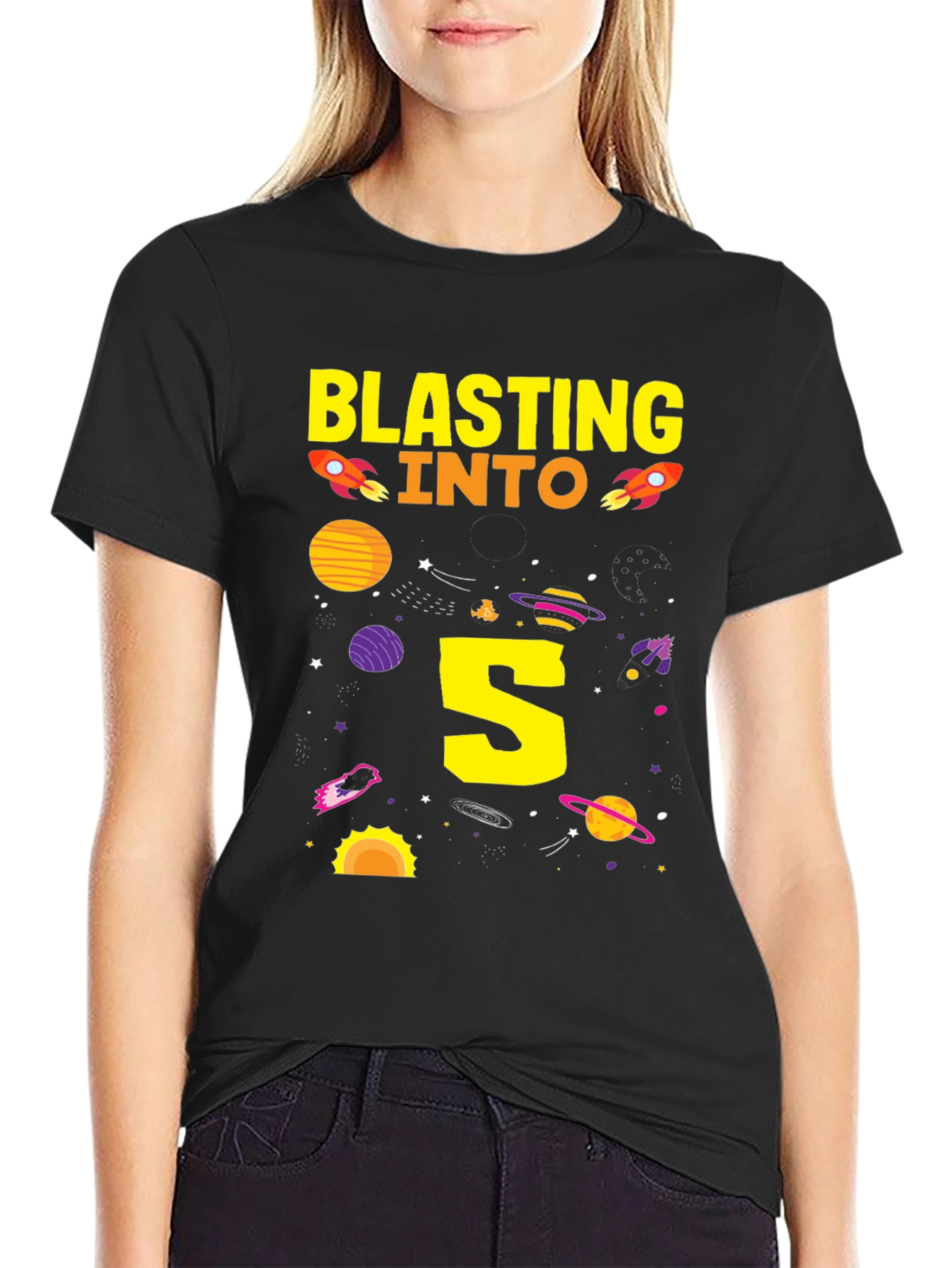 Blasting into 5th Birthday T-Shirt