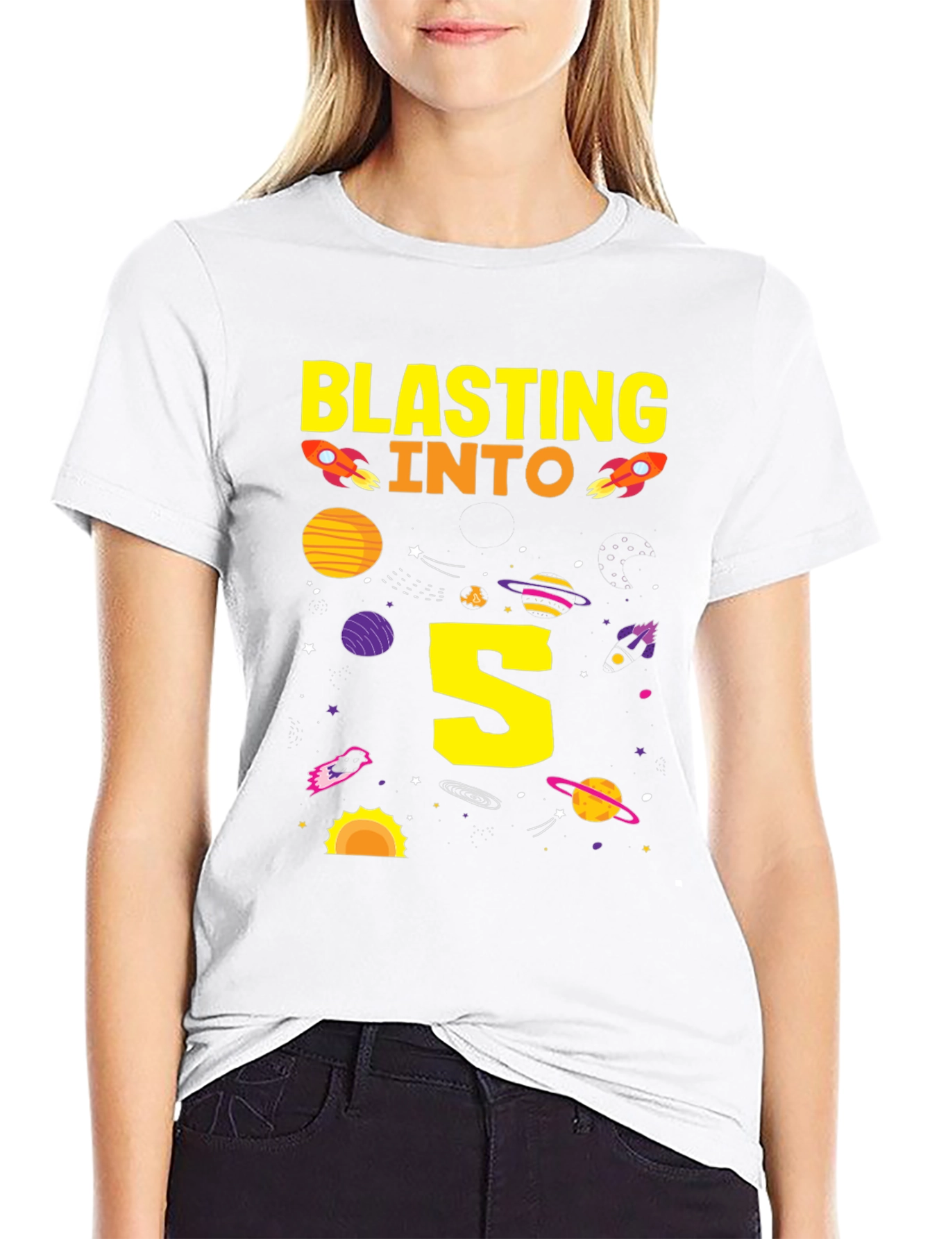 Blasting into 5th Birthday T-Shirt