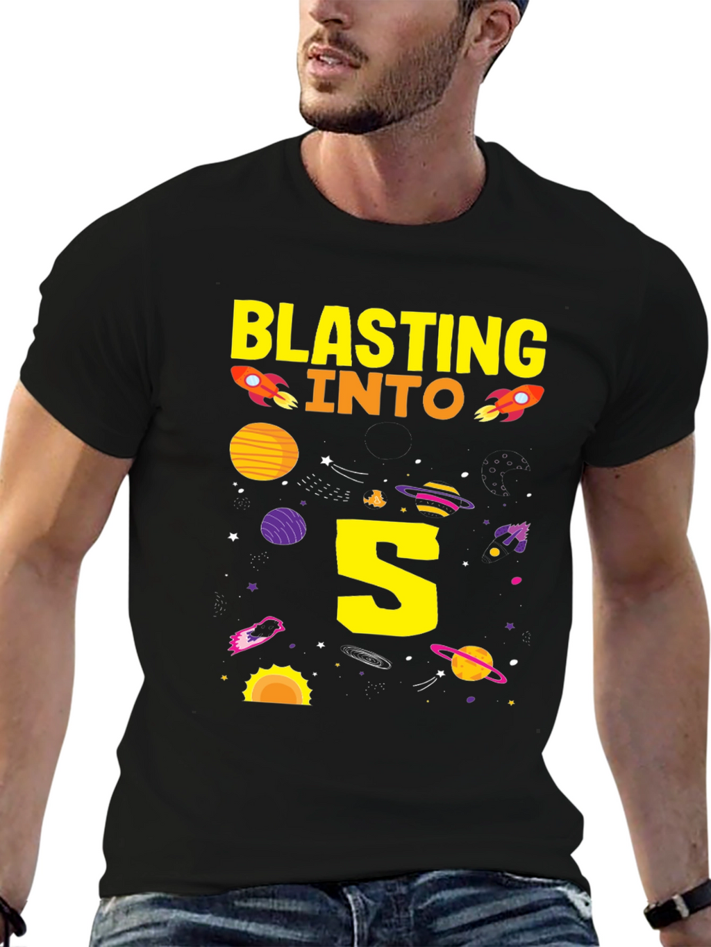 Blasting into 5th Birthday T-Shirt