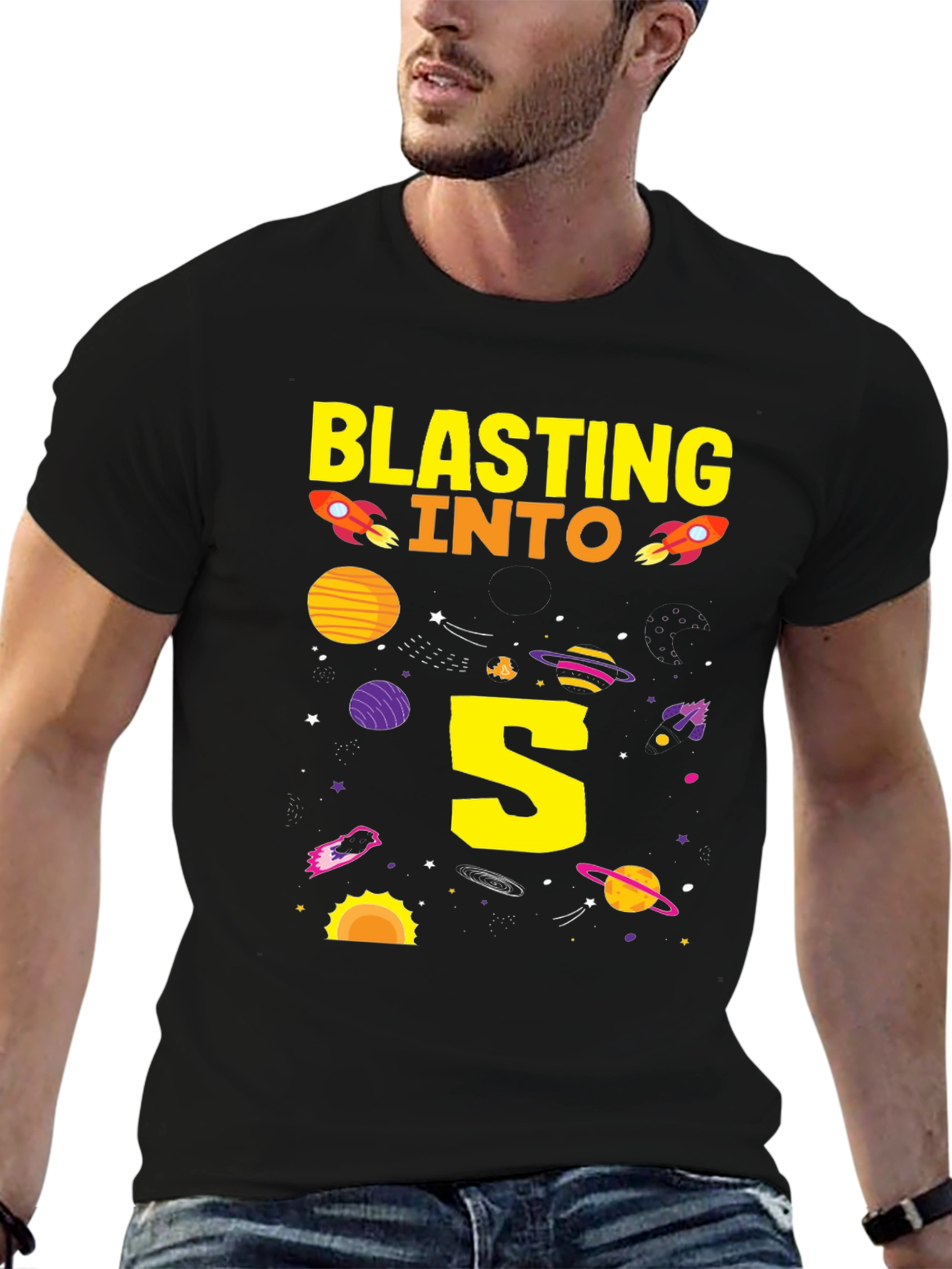 Blasting into 5th Birthday T-Shirt