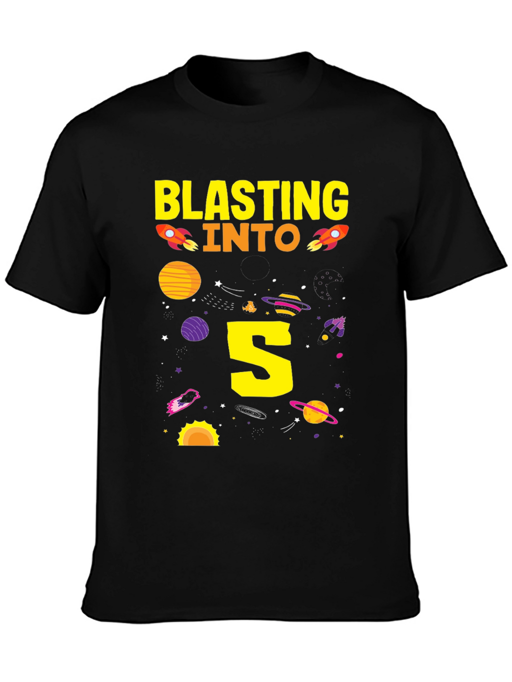 Blasting into 5th Birthday T-Shirt