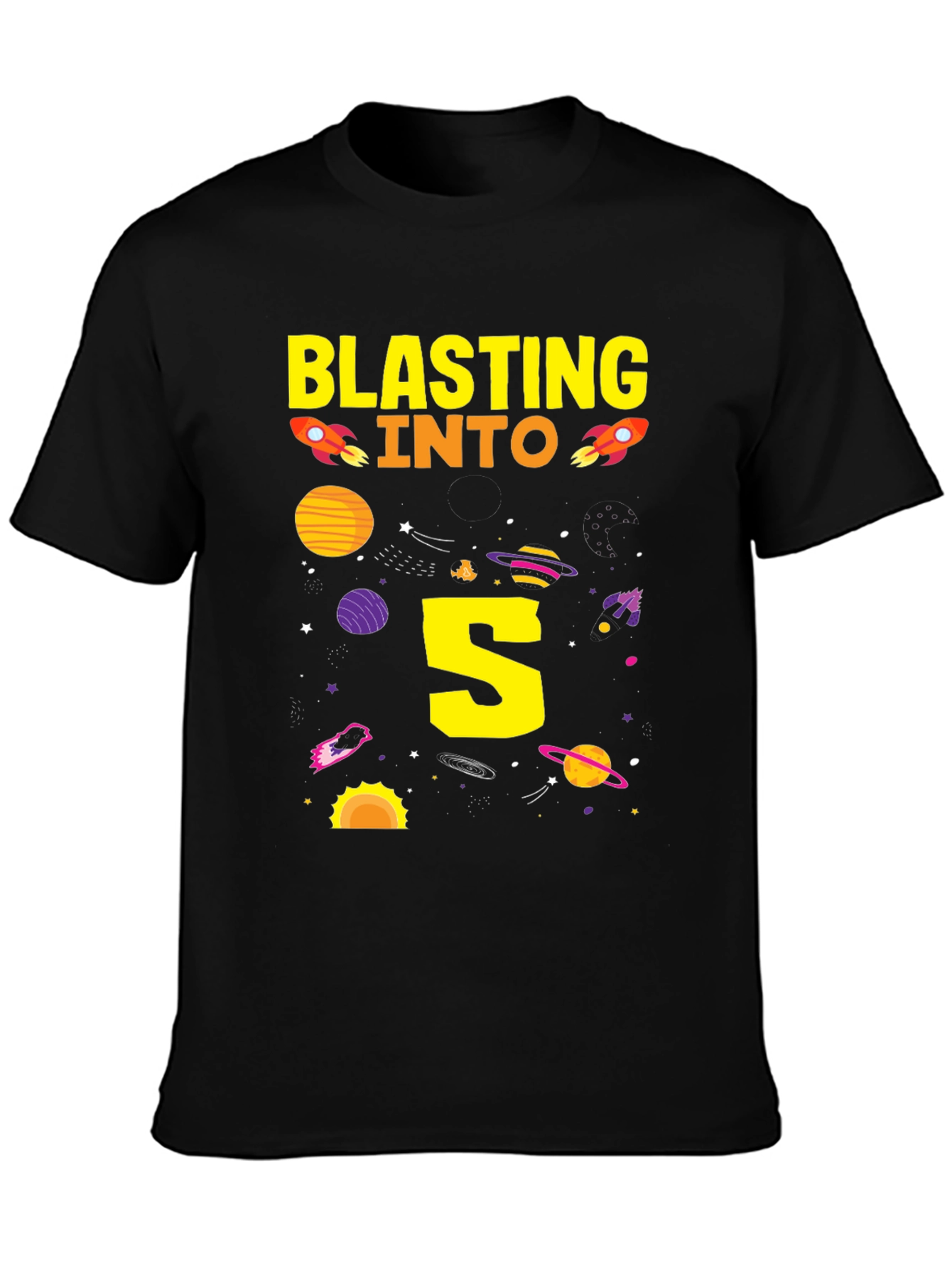 Blasting into 5th Birthday T-Shirt