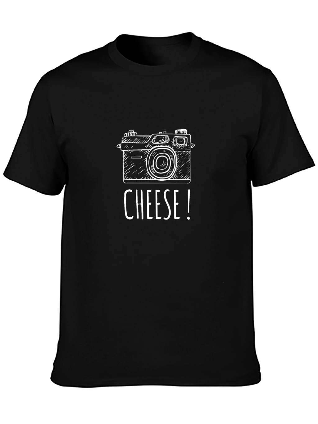 Retro Camera Graphic Tee - Say Cheese!