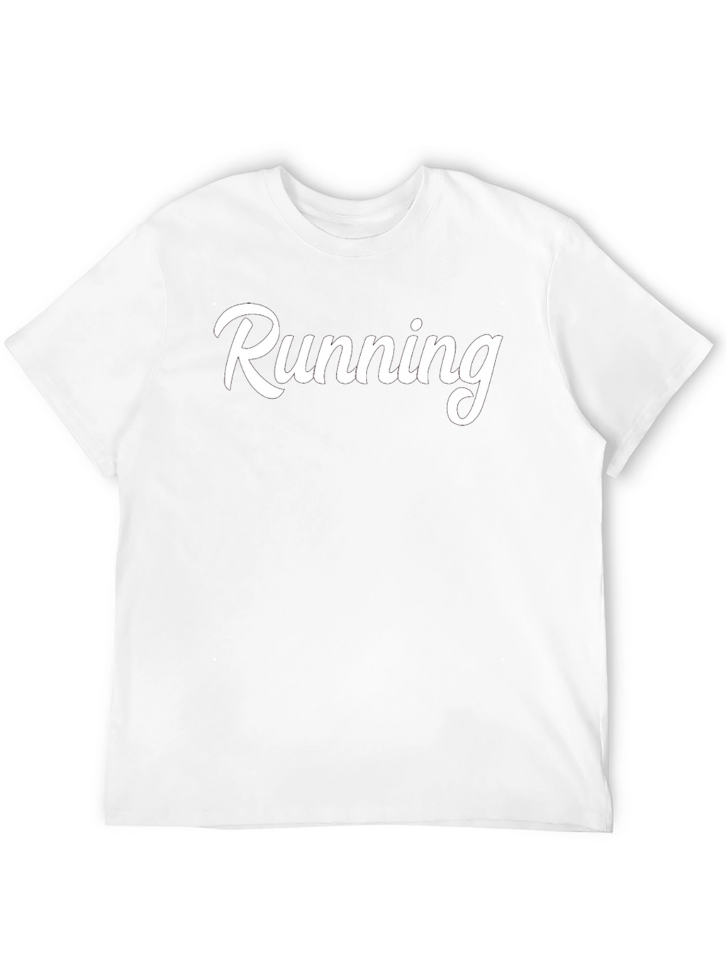 Running Graphic T-Shirt - Black Cotton
