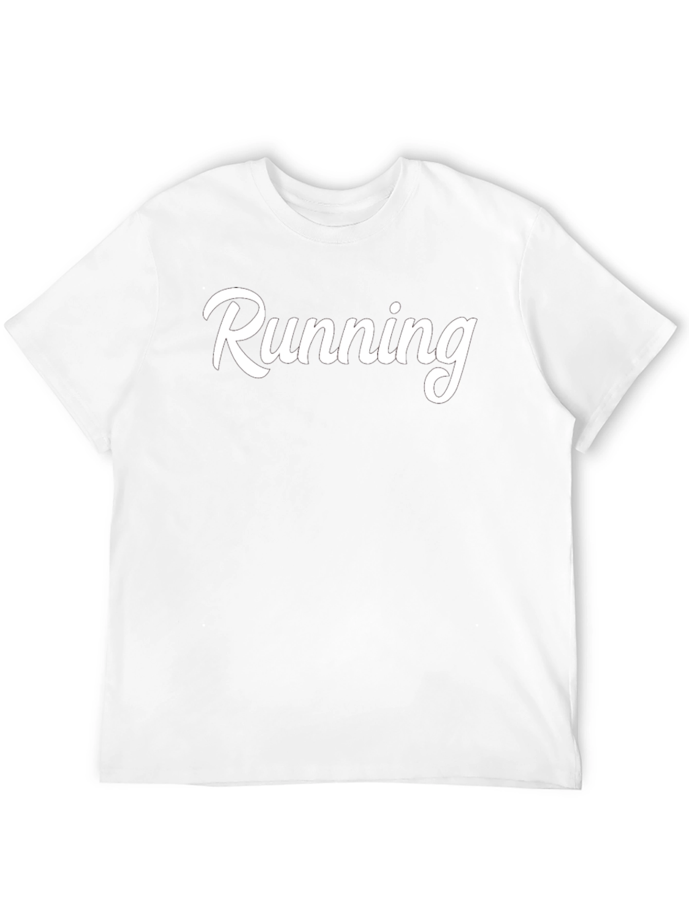 Running Graphic T-Shirt - Black Cotton